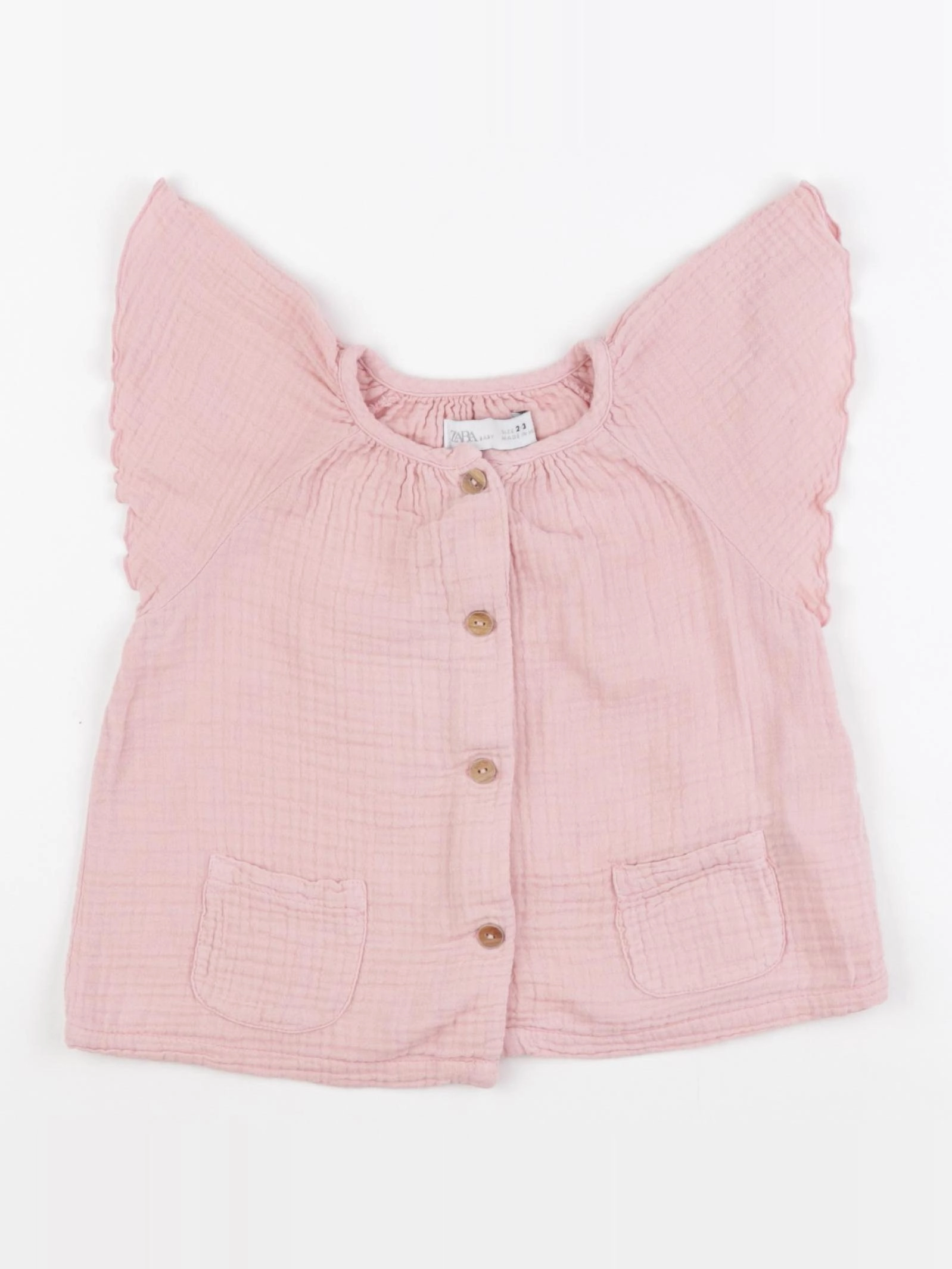 Zara - blouse rose - 2/3 ans