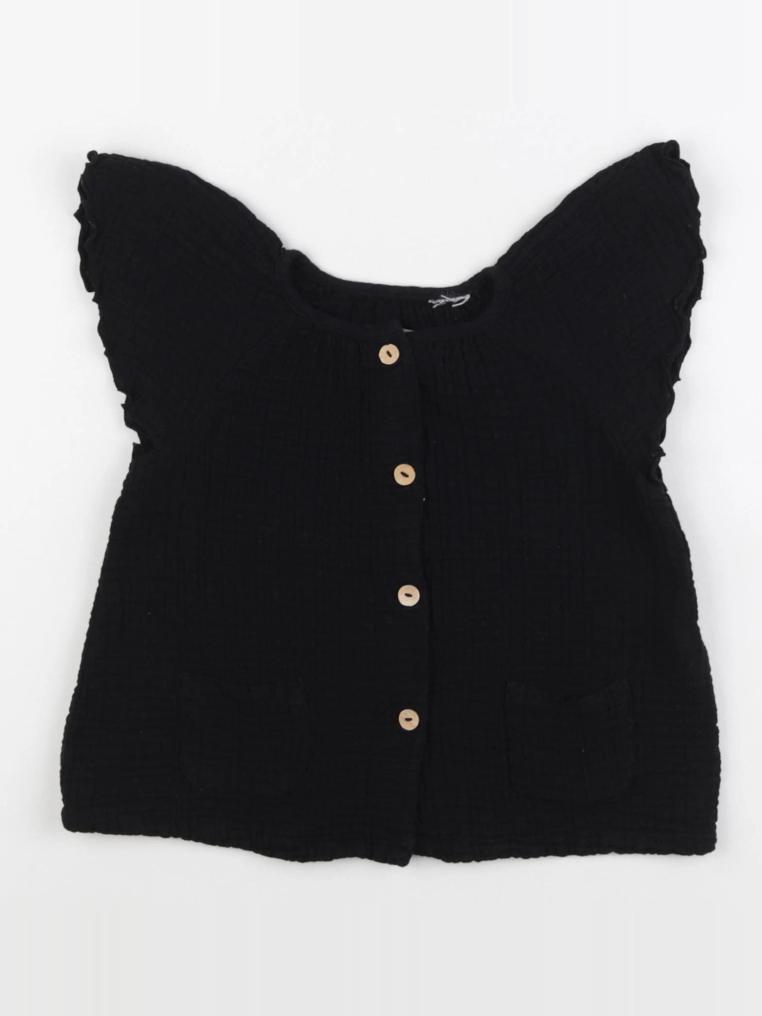 Zara - blouse noir - 2/3 ans