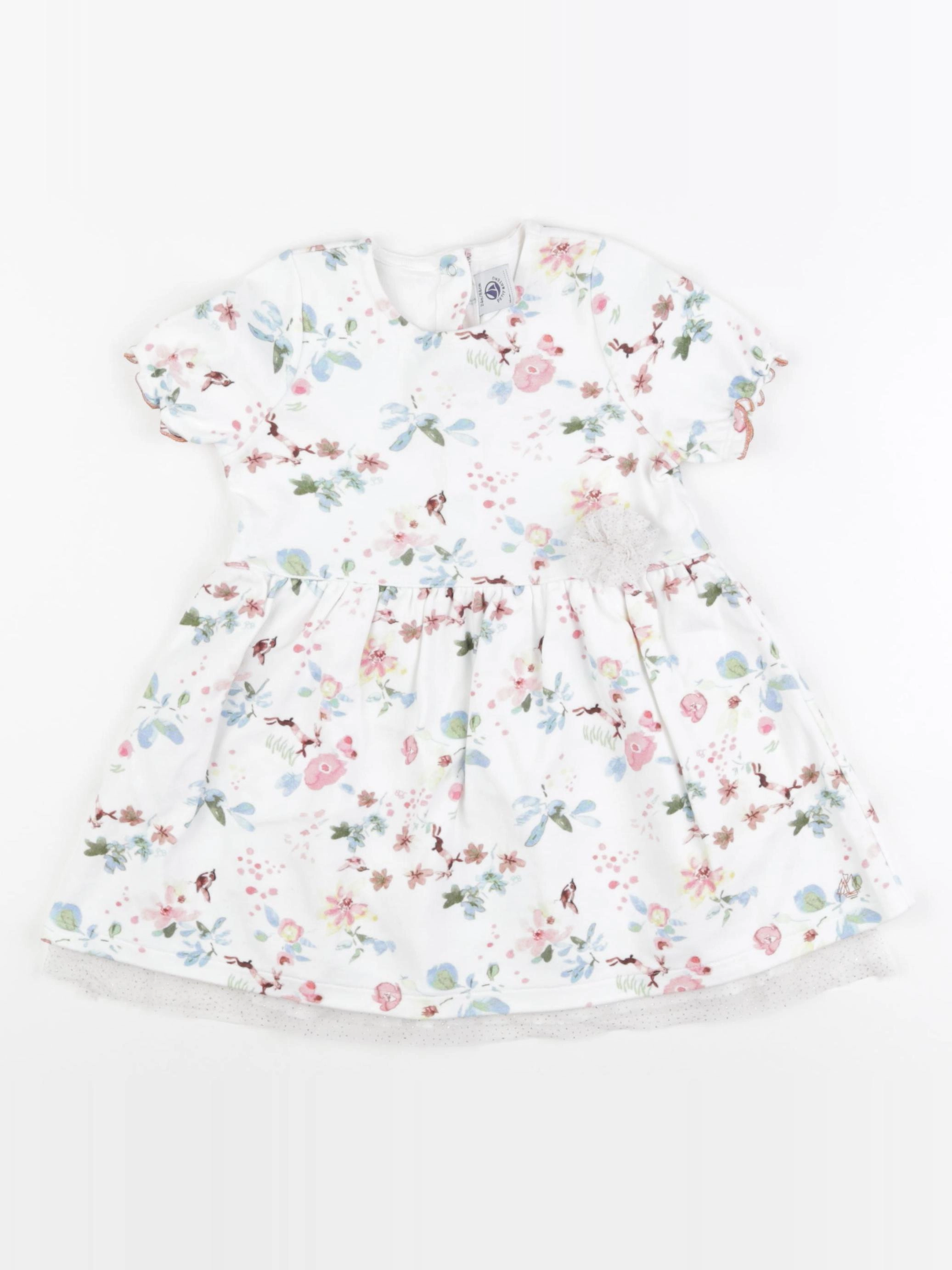 Petit Bateau - robe multicolore - 24 mois