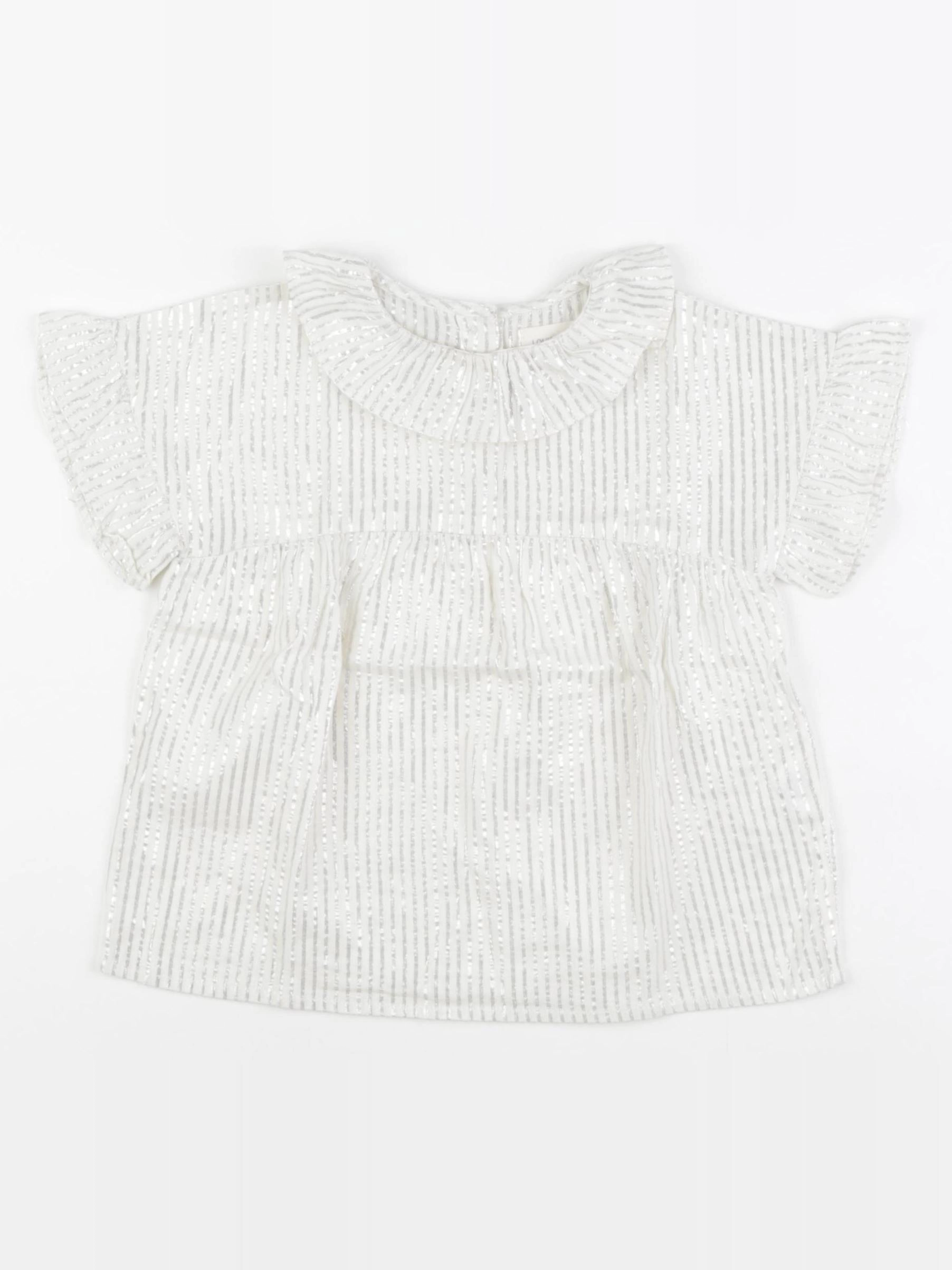 Louis Louise - blouse argent - 3 ans