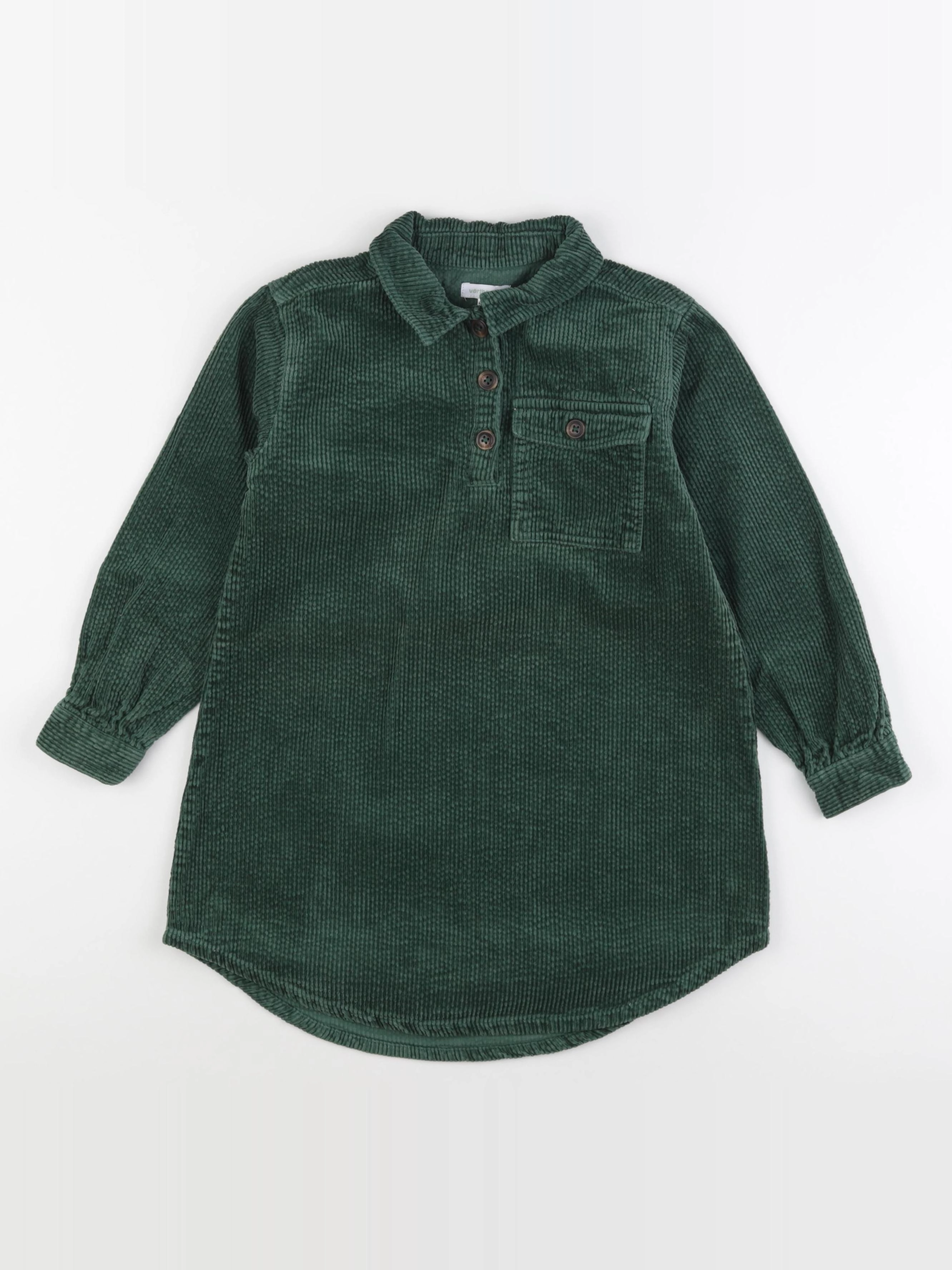Vertbaudet - robe vert - 8 ans
