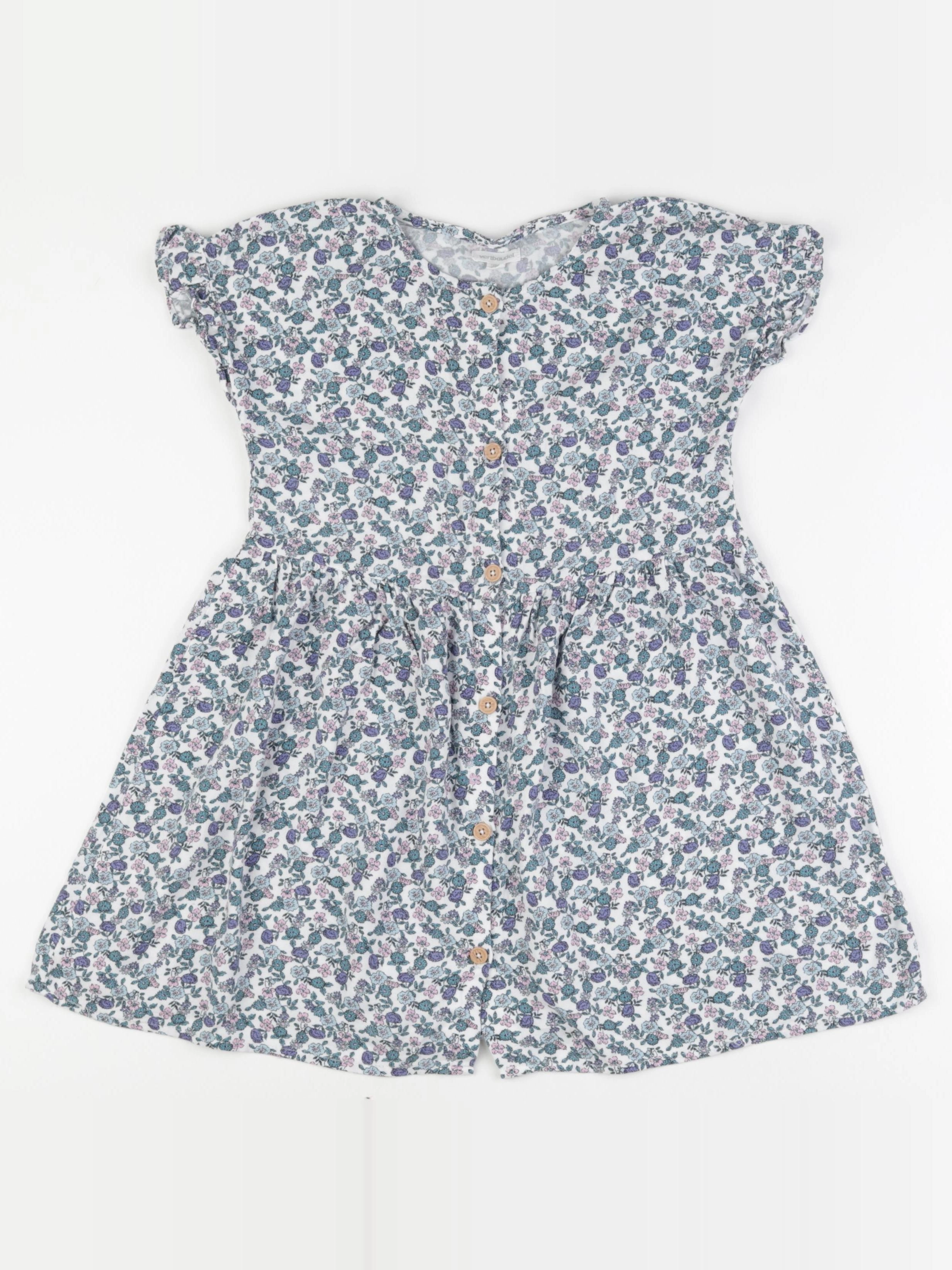Vertbaudet - robe bleu - 7 ans