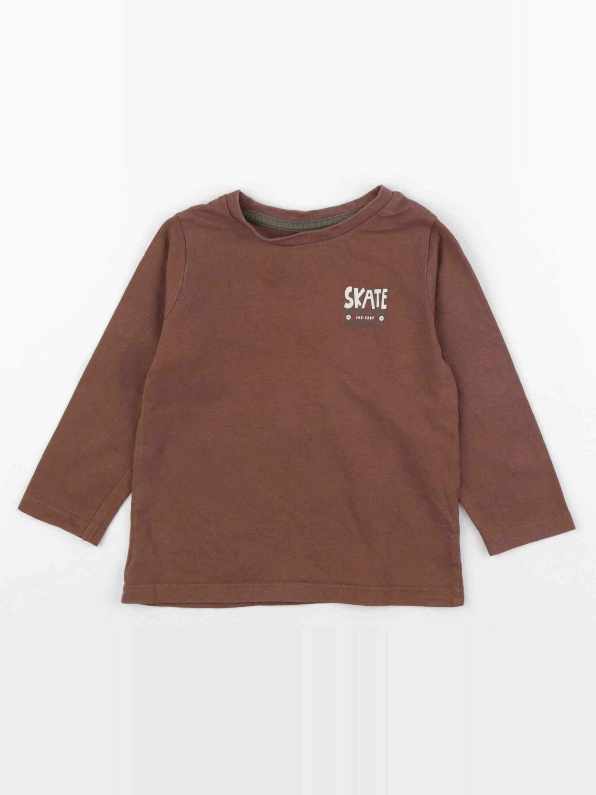 Vertbaudet - tee-shirt marron - 3 ans