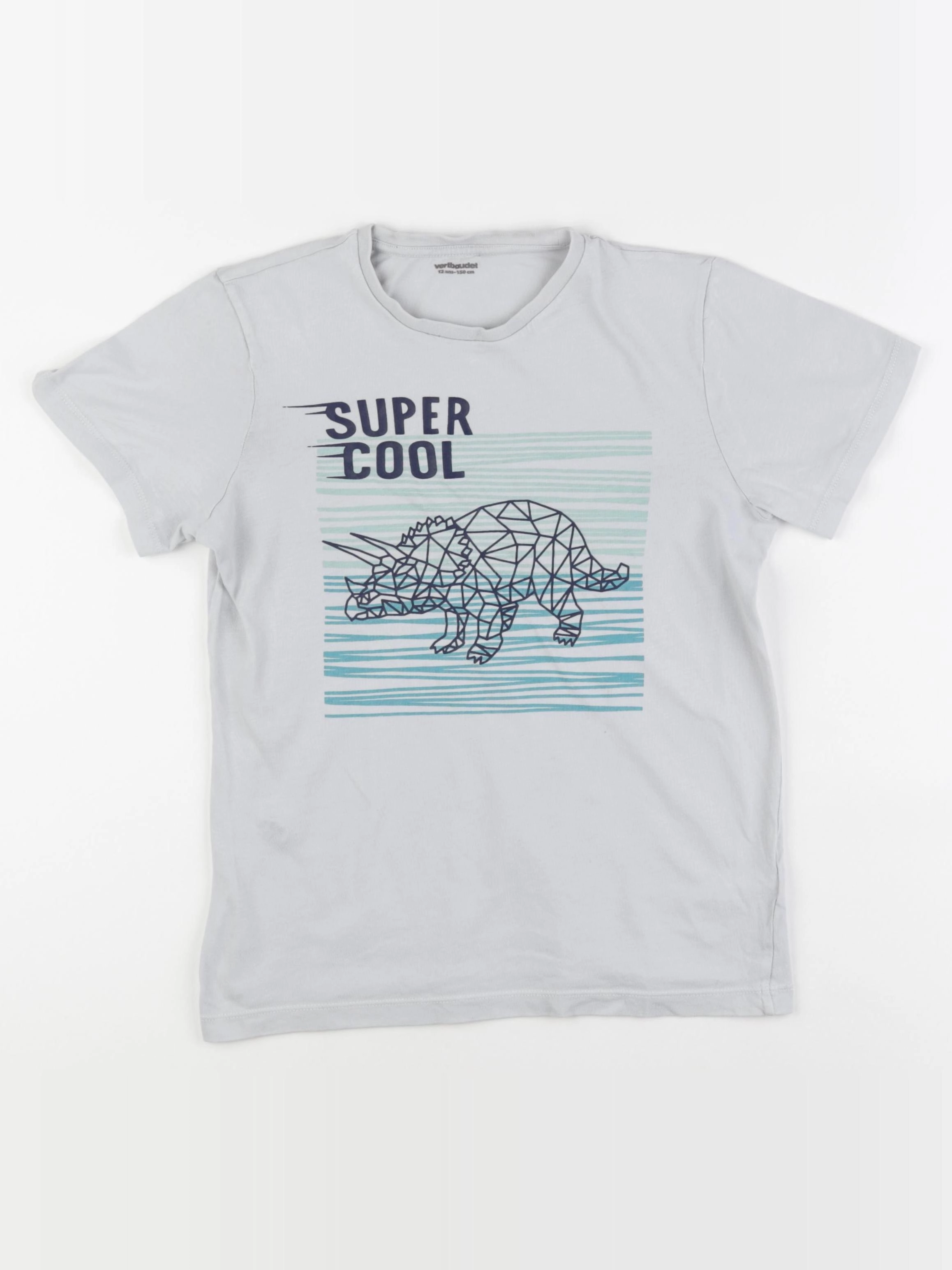 Vertbaudet - tee-shirt gris - 12 ans