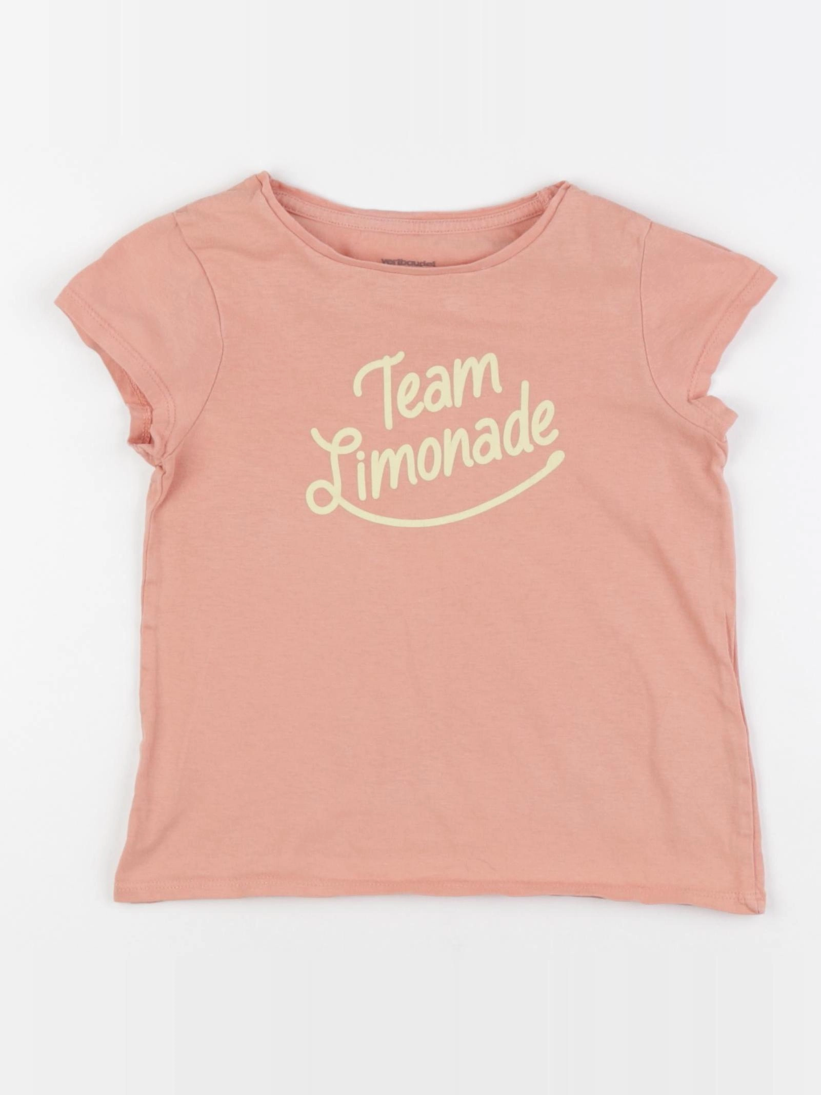 Vertbaudet - tee-shirt rose - 6 ans