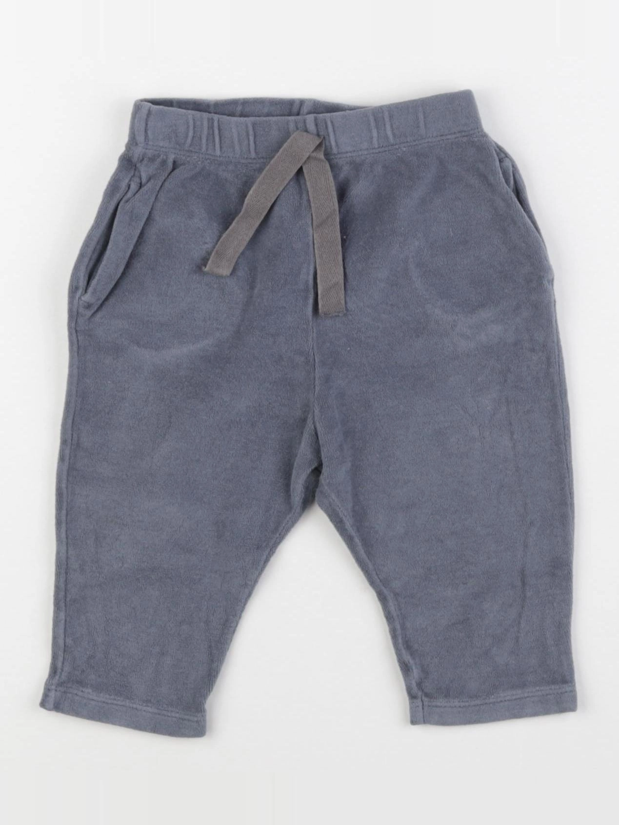 Petit Bateau - pantalon bleu - 12 mois
