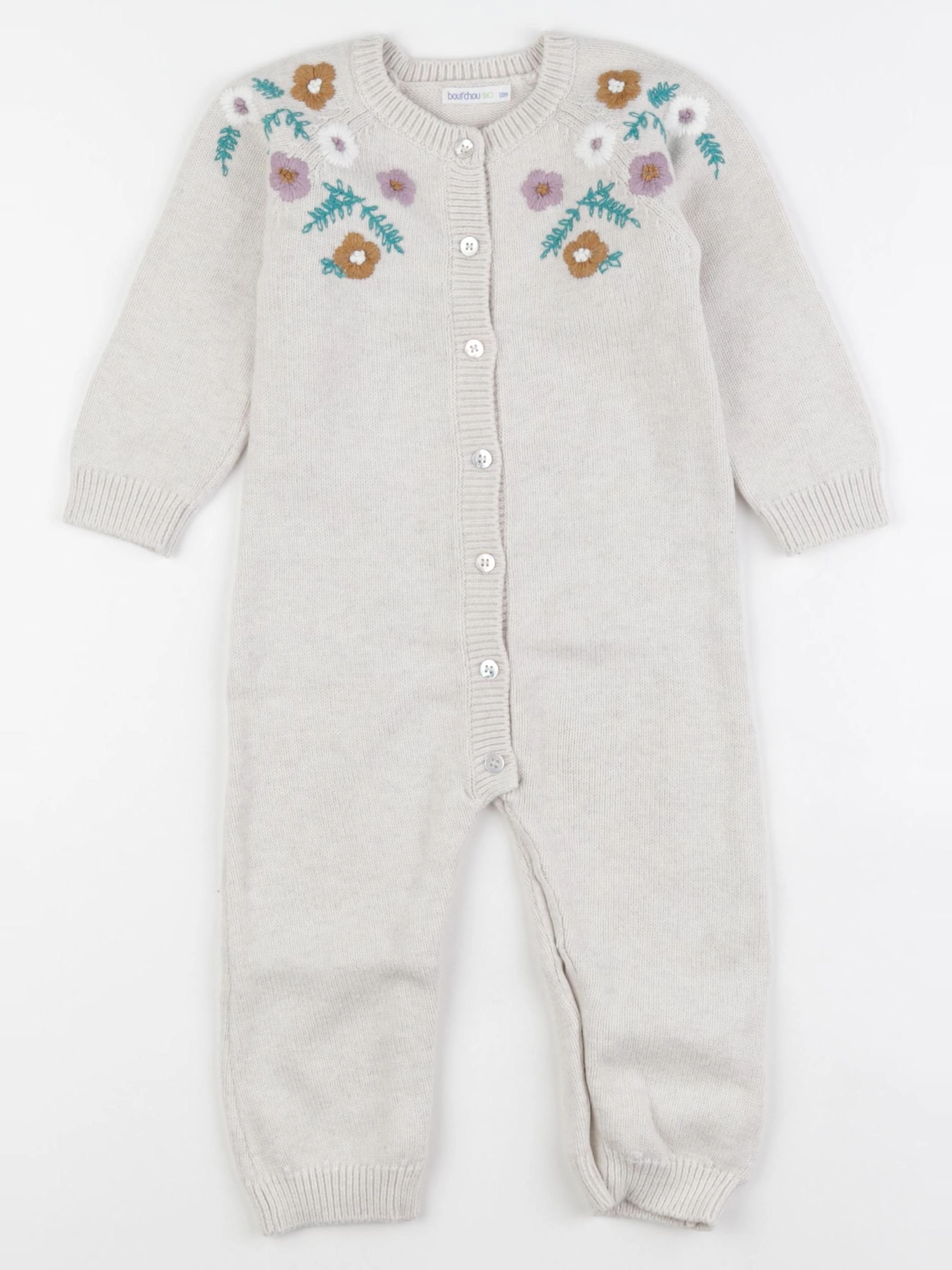 Boutchou - combinaison beige - 12 mois