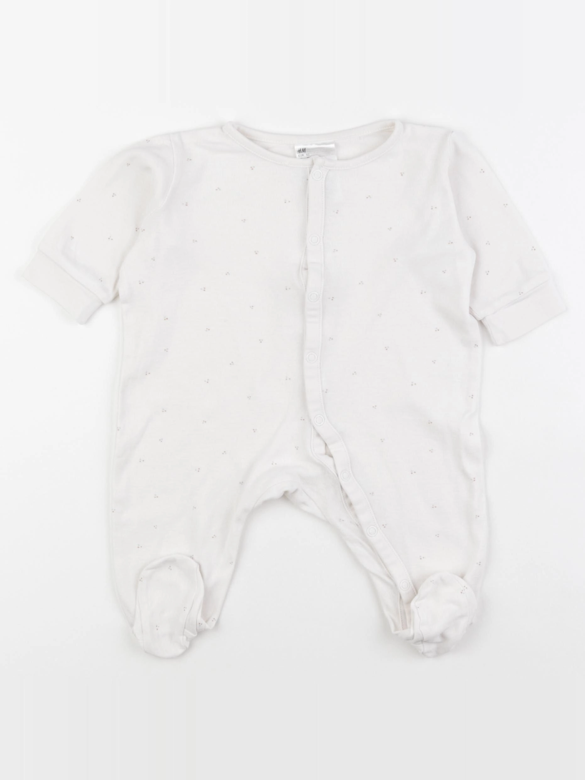 H&M - pyjama coton beige - 3 mois