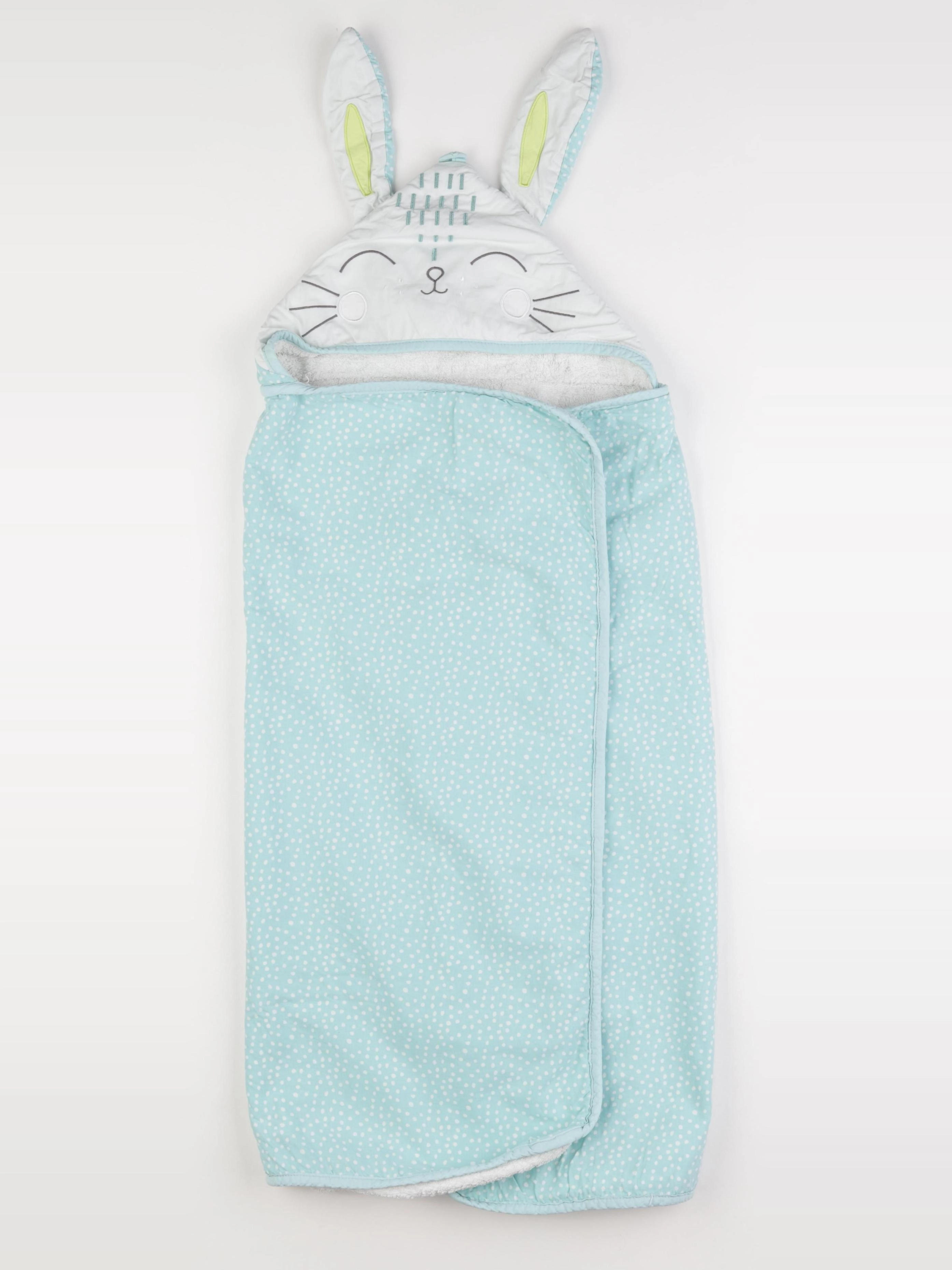 Vertbaudet - cape de bain bleu - 18/36 mois