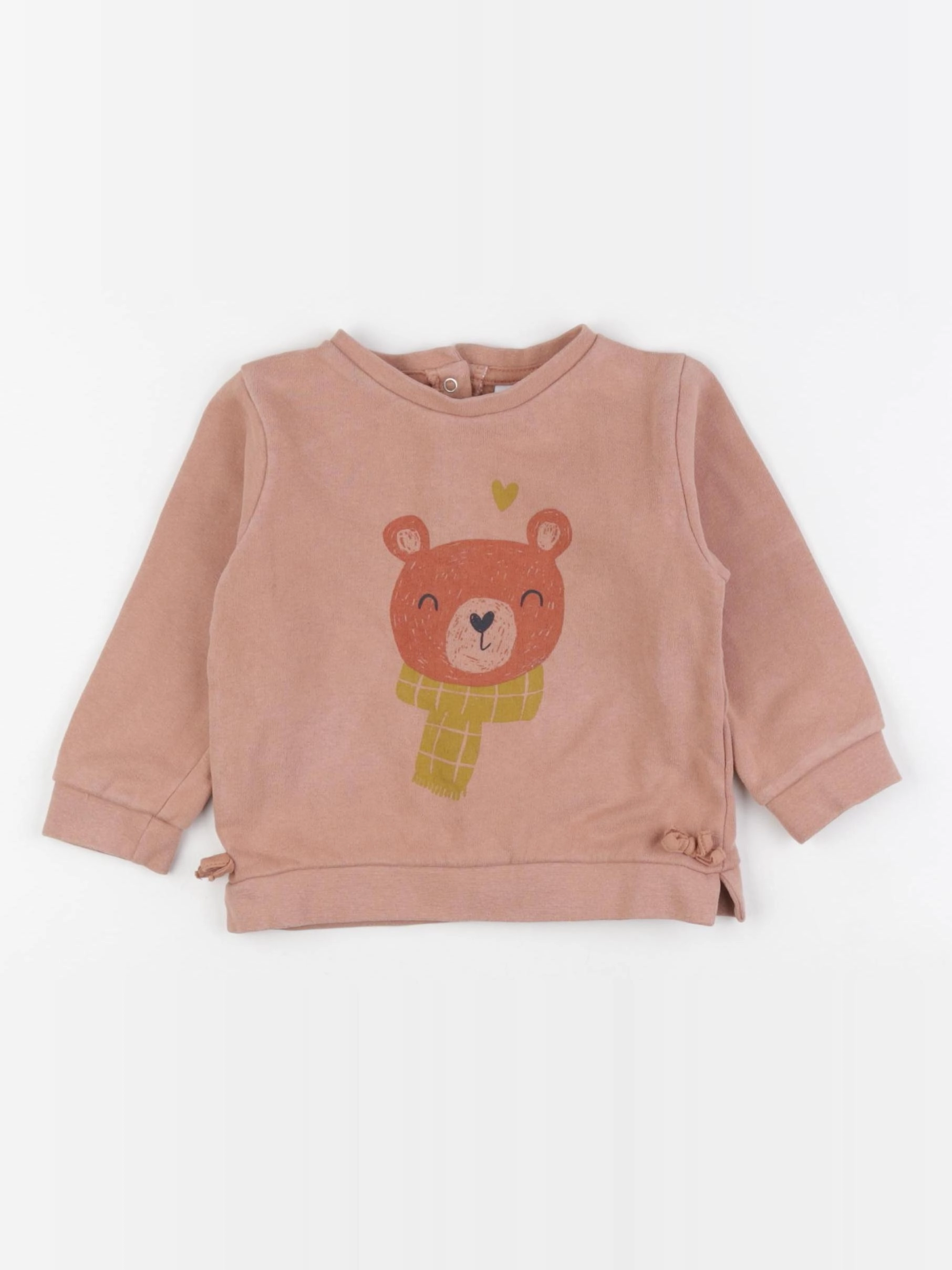 Vertbaudet - sweat marron - 18 mois