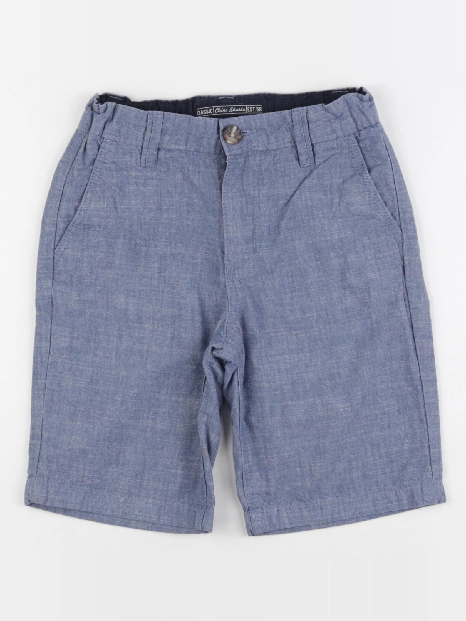 H&M - short bleu - 8/9 ans