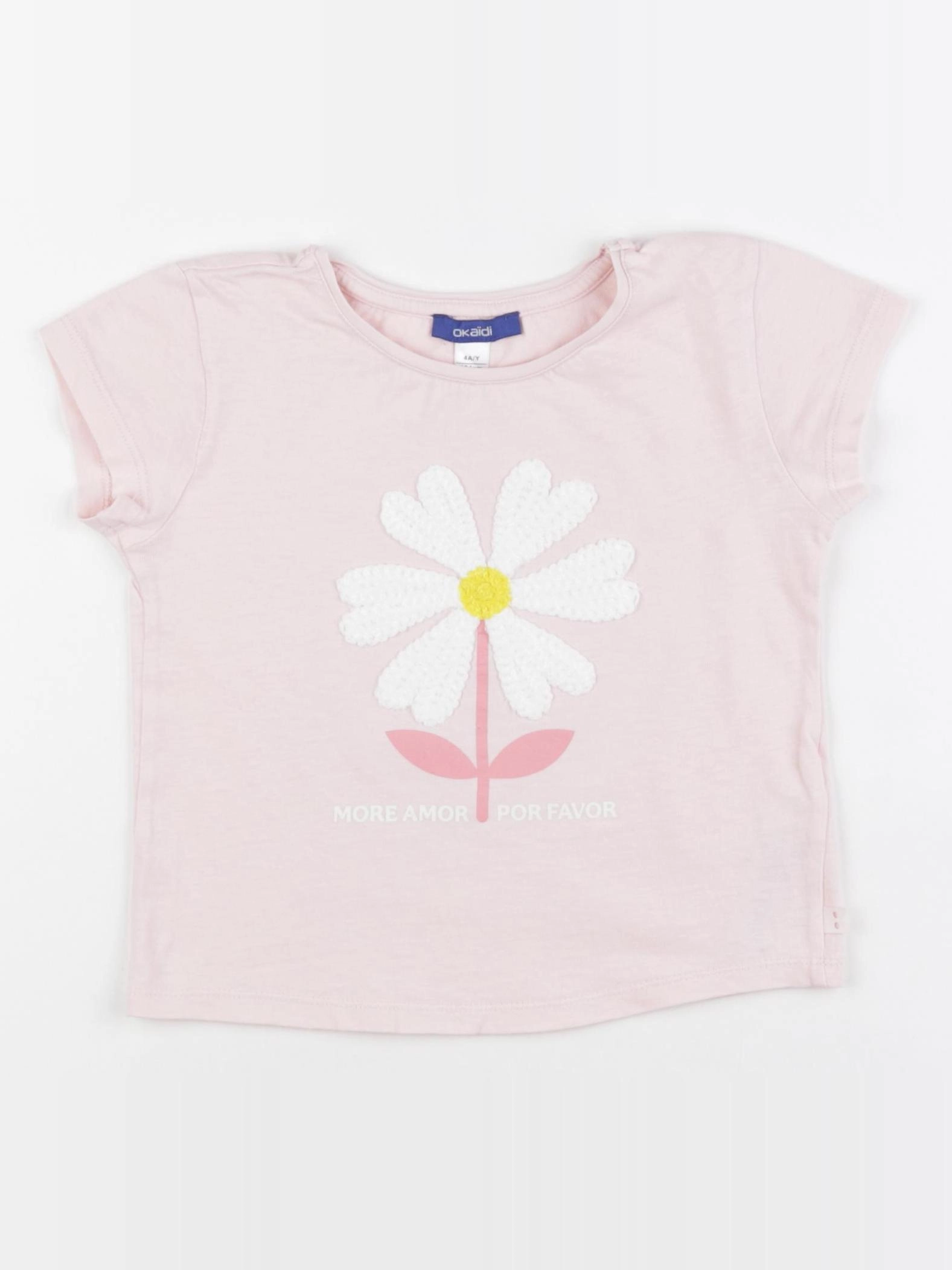 Okaidi - tee-shirt rose - 4 ans