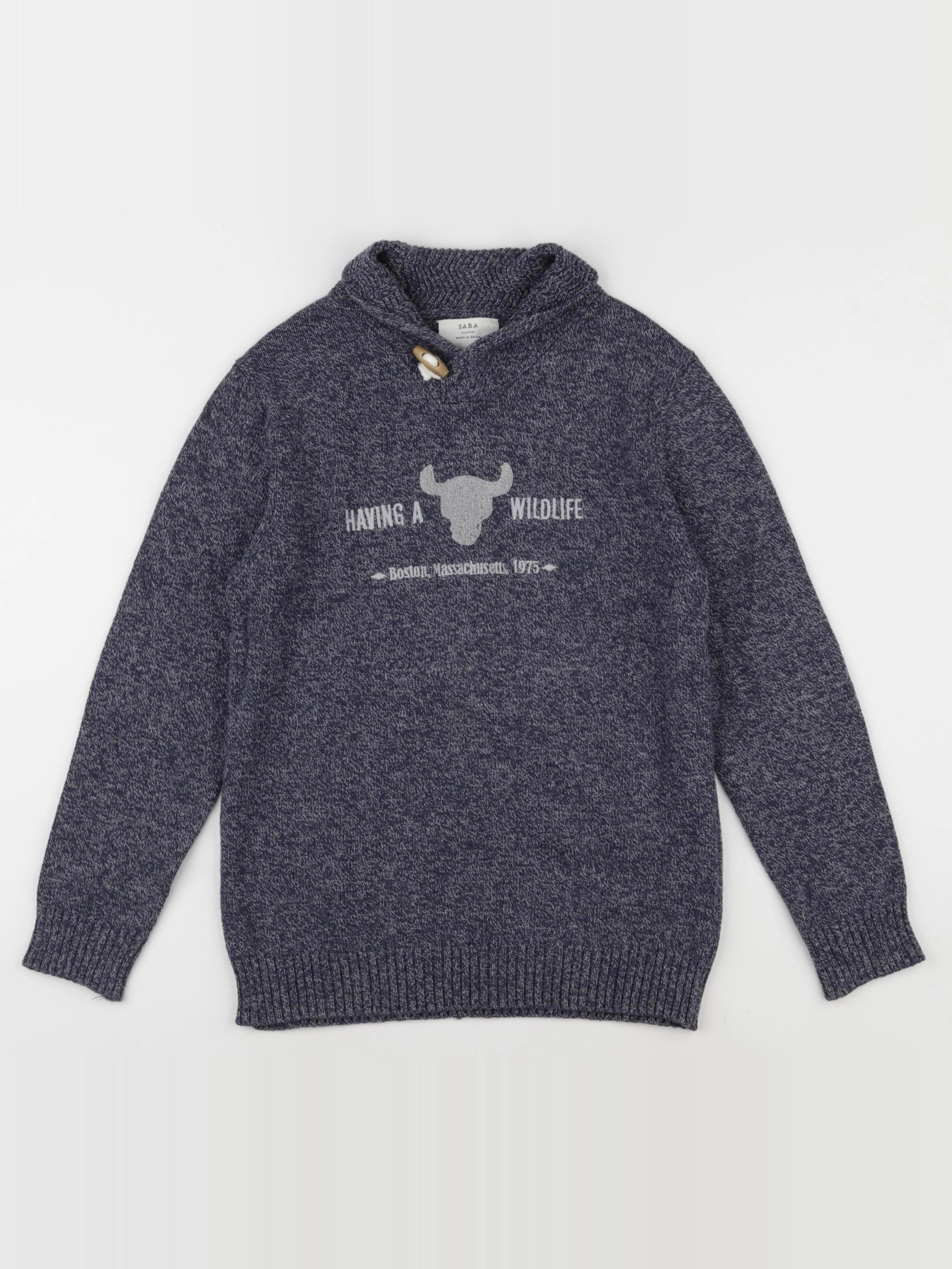 Zara - pull bleu - 11/12 ans