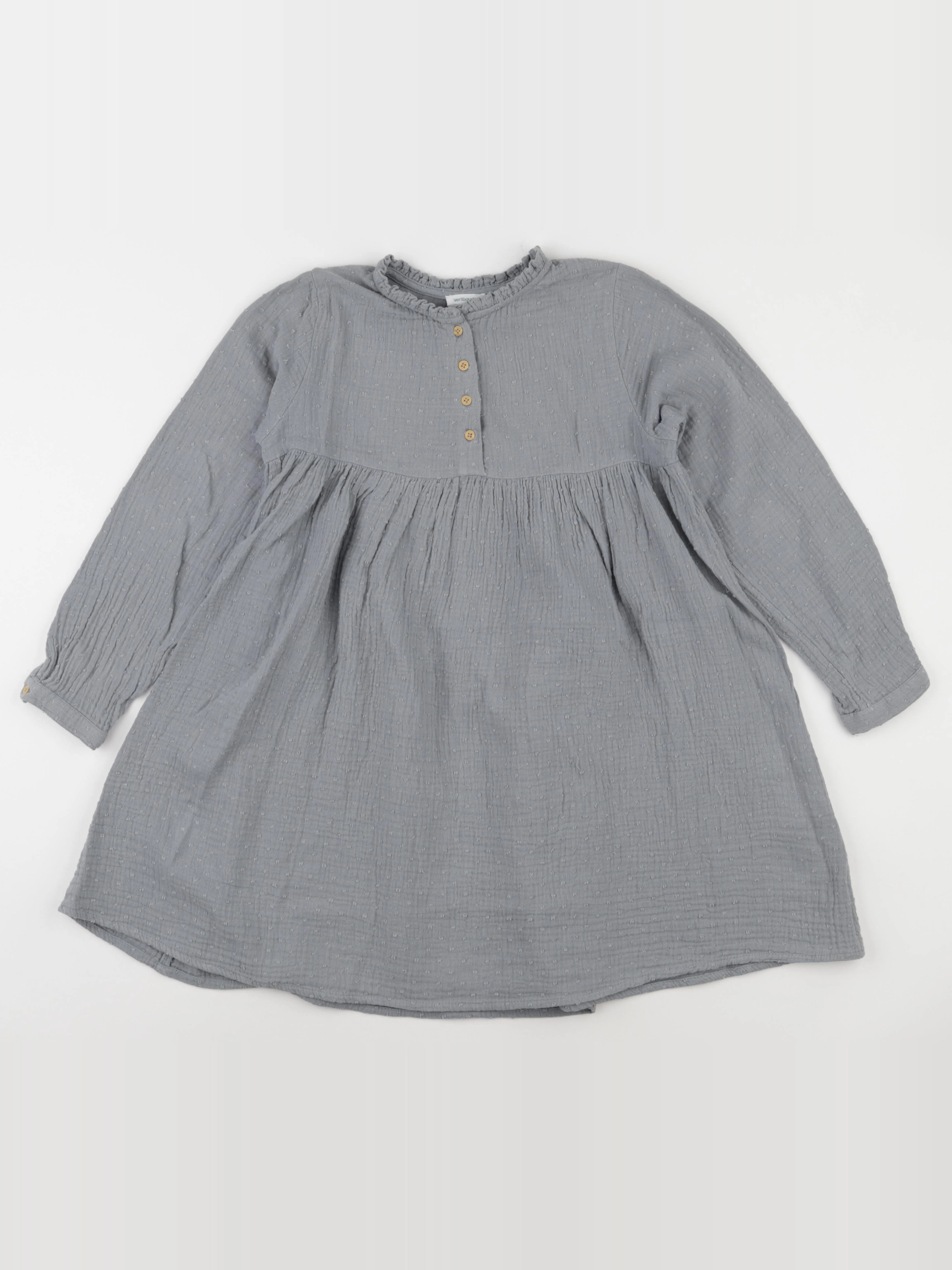 Vertbaudet - robe gris - 8 ans