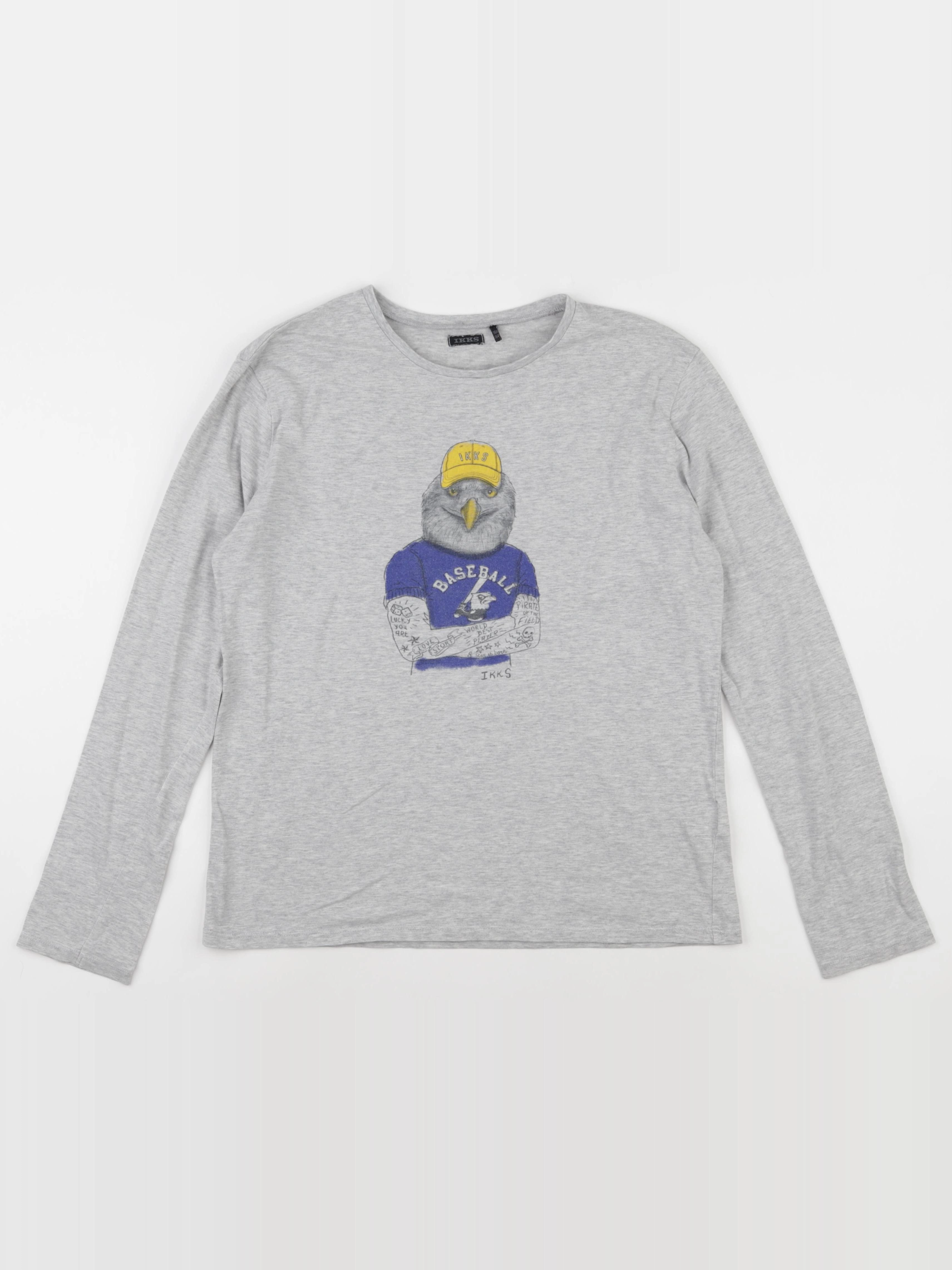 IKKS - tee-shirt gris - 14 ans