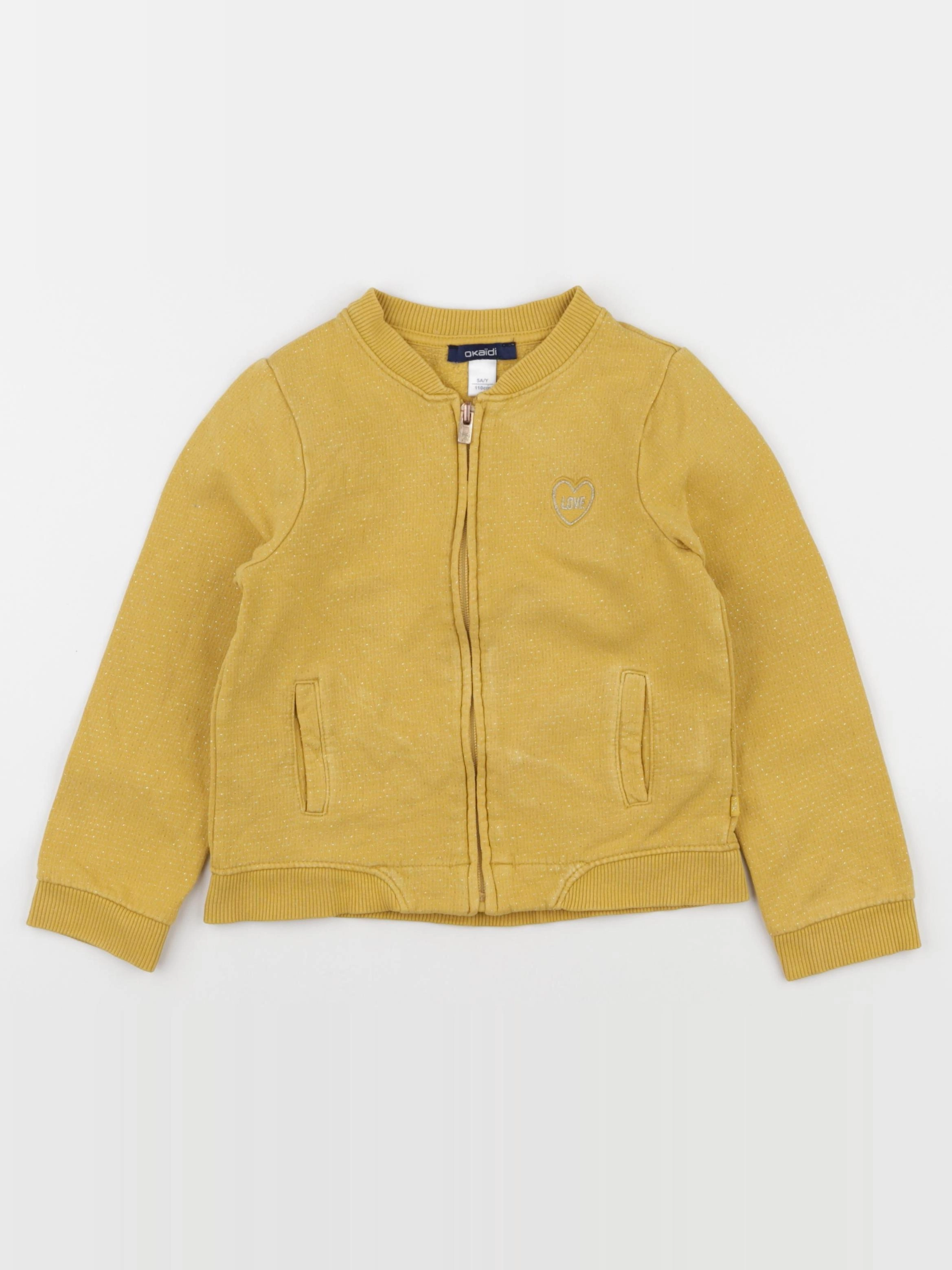 Okaidi - gilet jaune, or - 5 ans