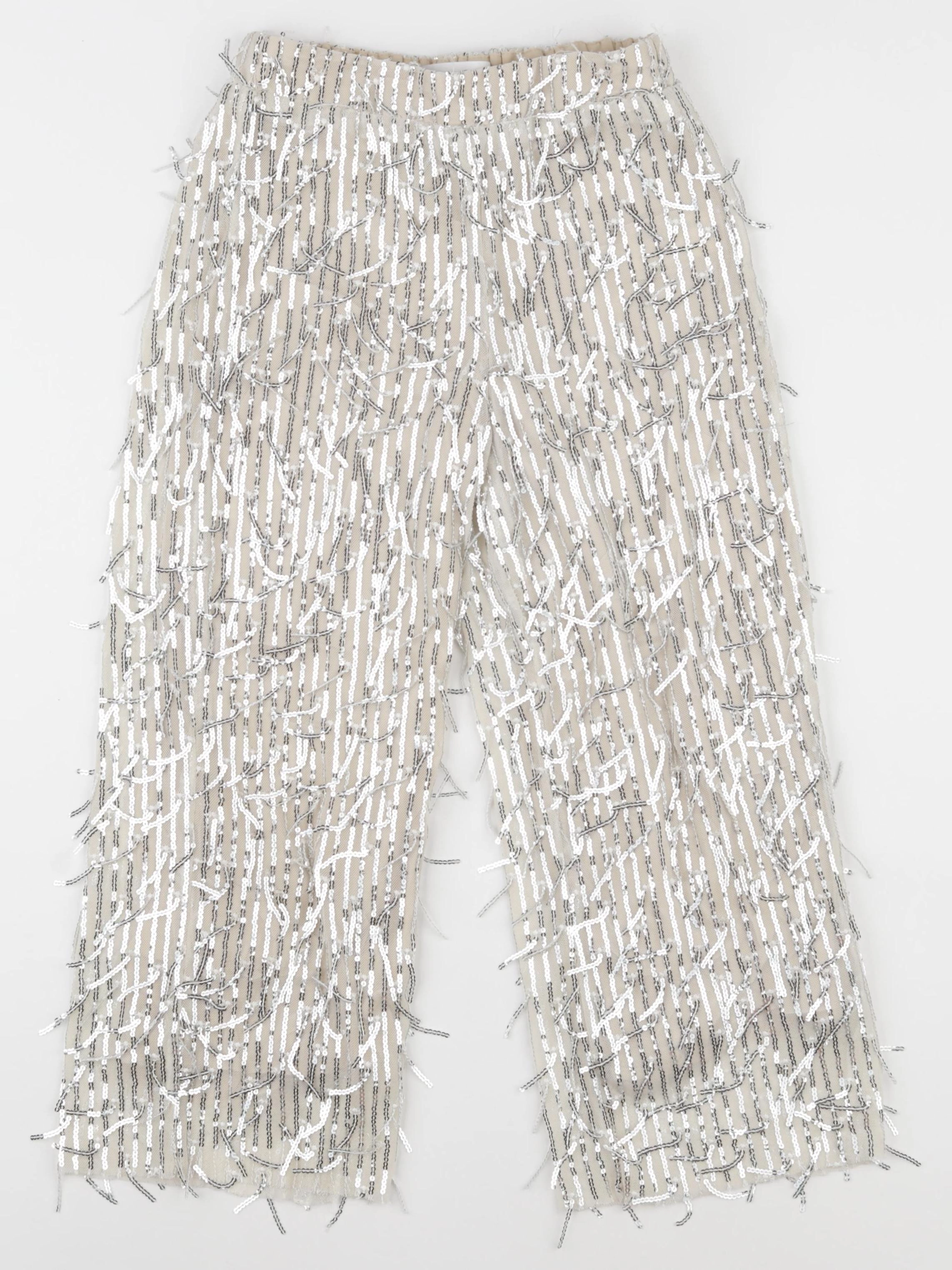 Zara - pantalon argent, beige - 7 ans