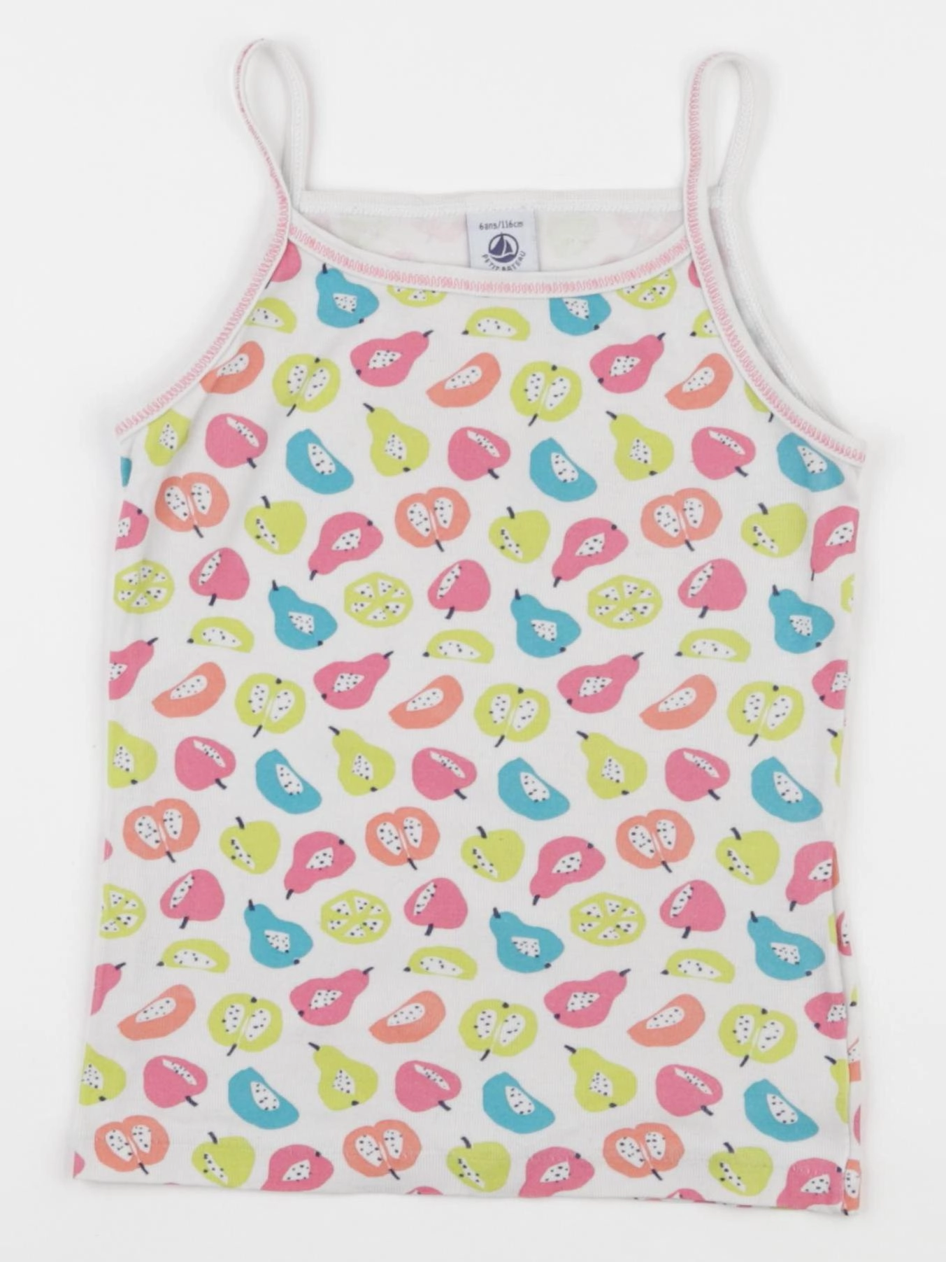 Petit Bateau - maillot de corps multicolore - 6 ans