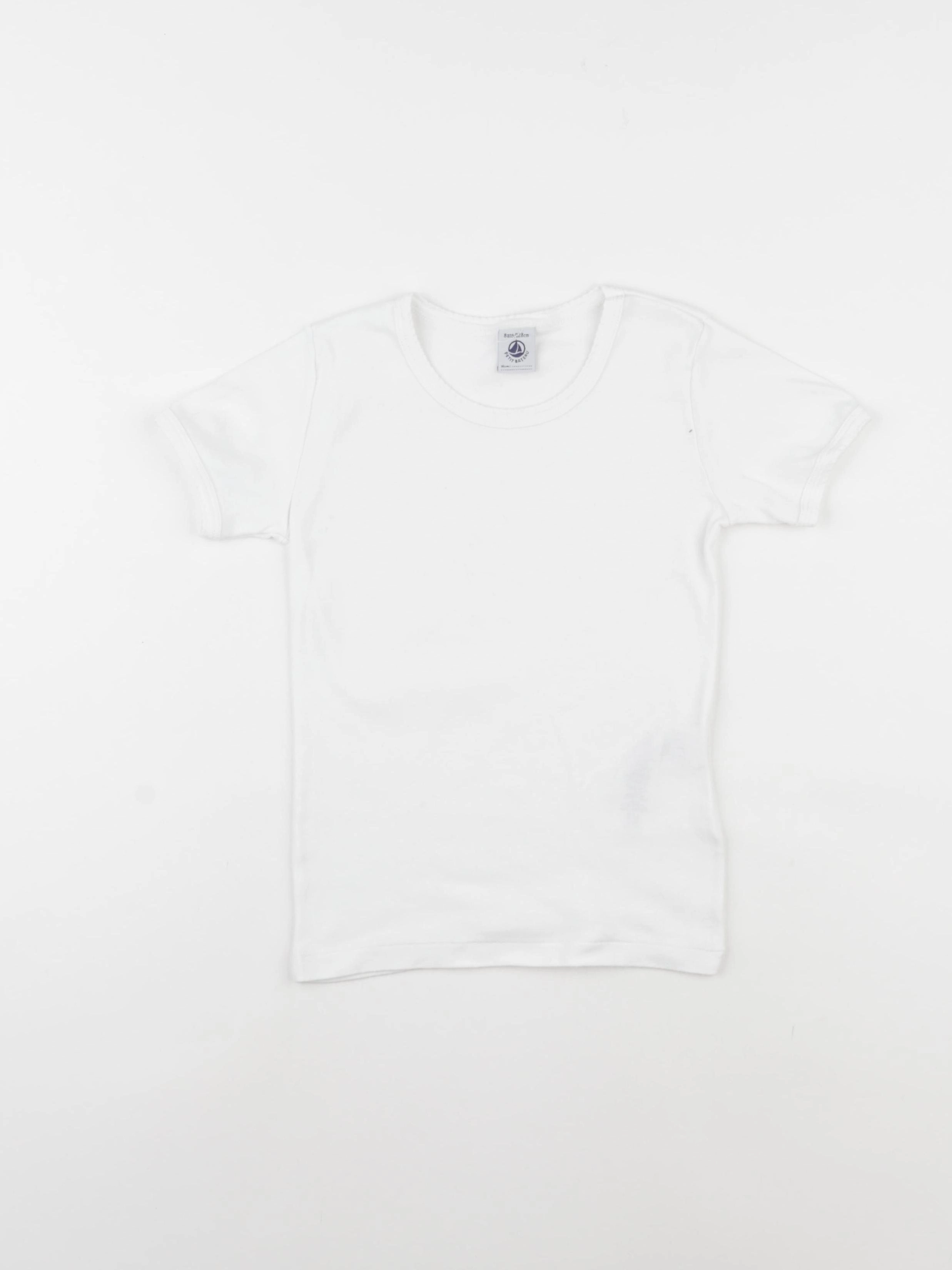 Petit Bateau - maillot de corps blanc - 8 ans