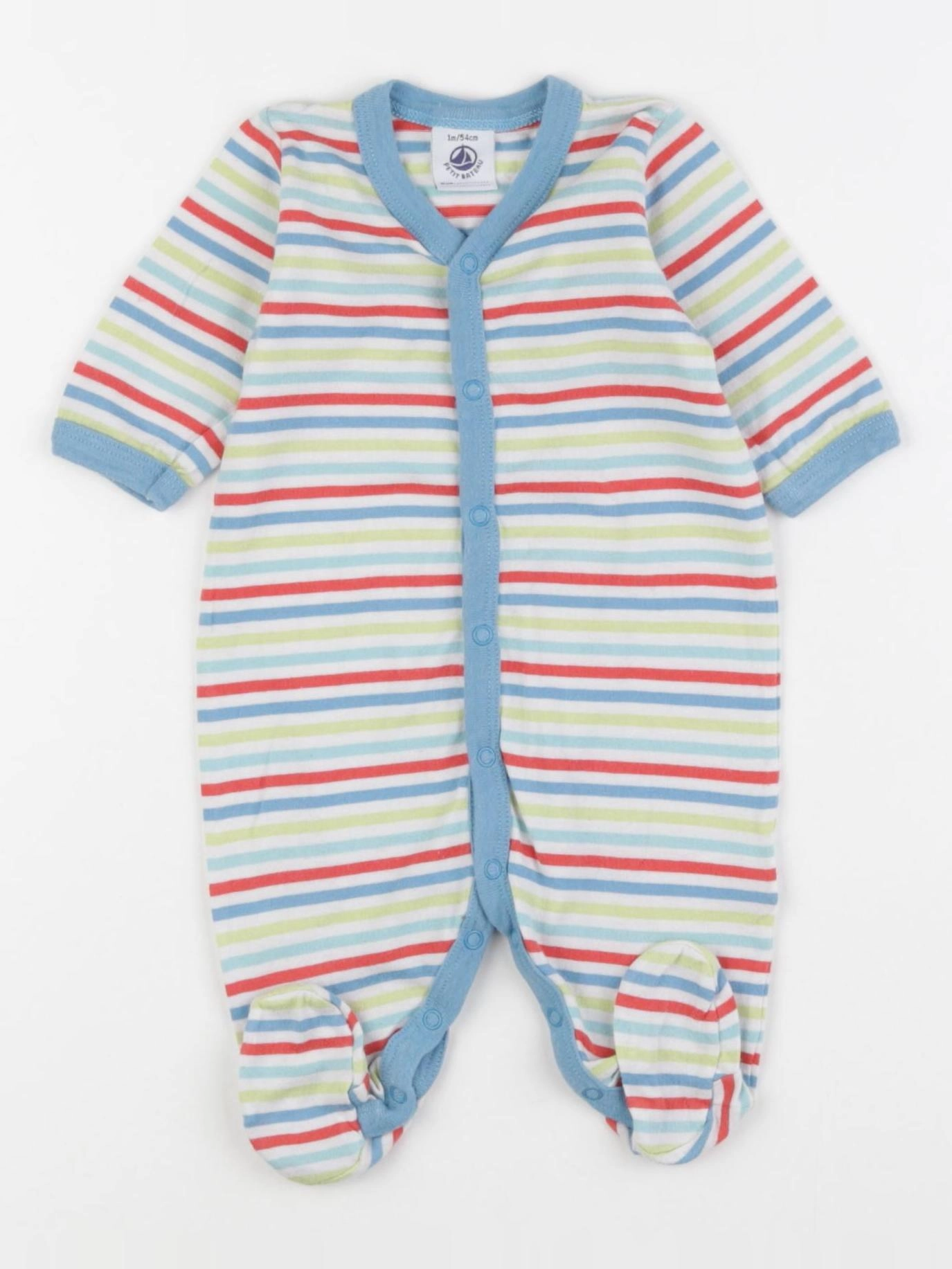 Petit Bateau - pyjama coton multicolore - 1 mois