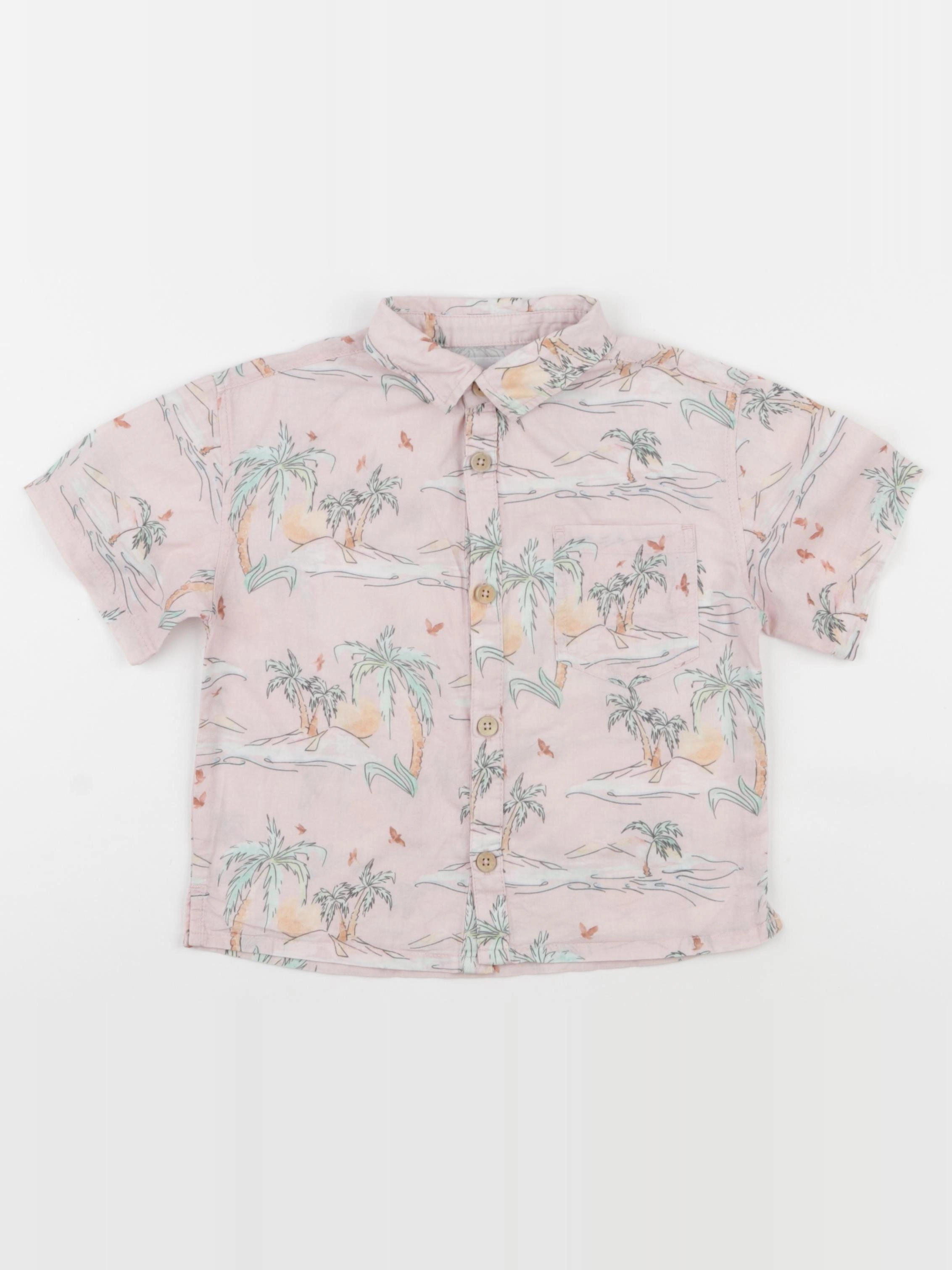 Zara - chemise rose - 2/3 ans