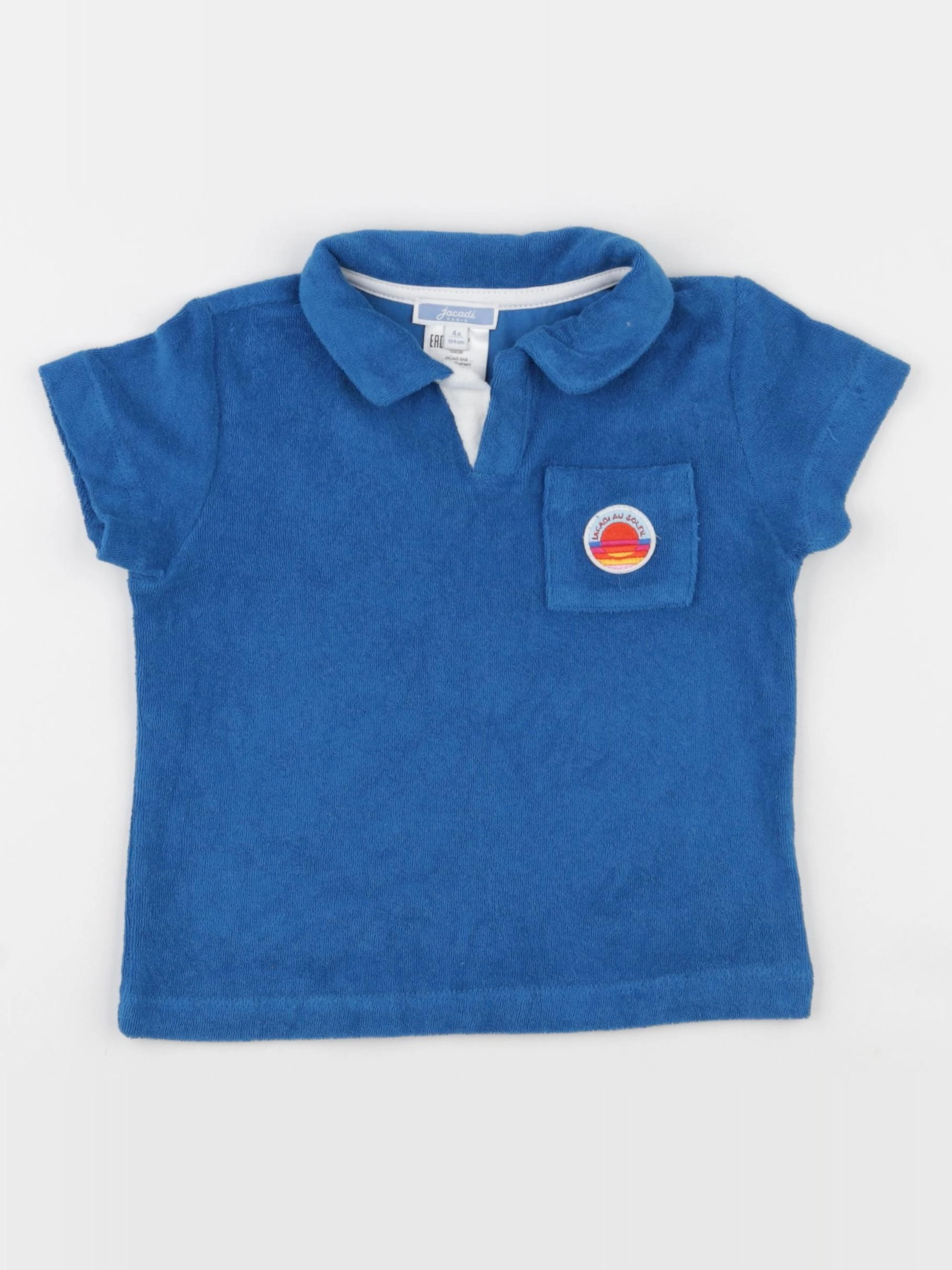 Jacadi - polo bleu - 4 ans