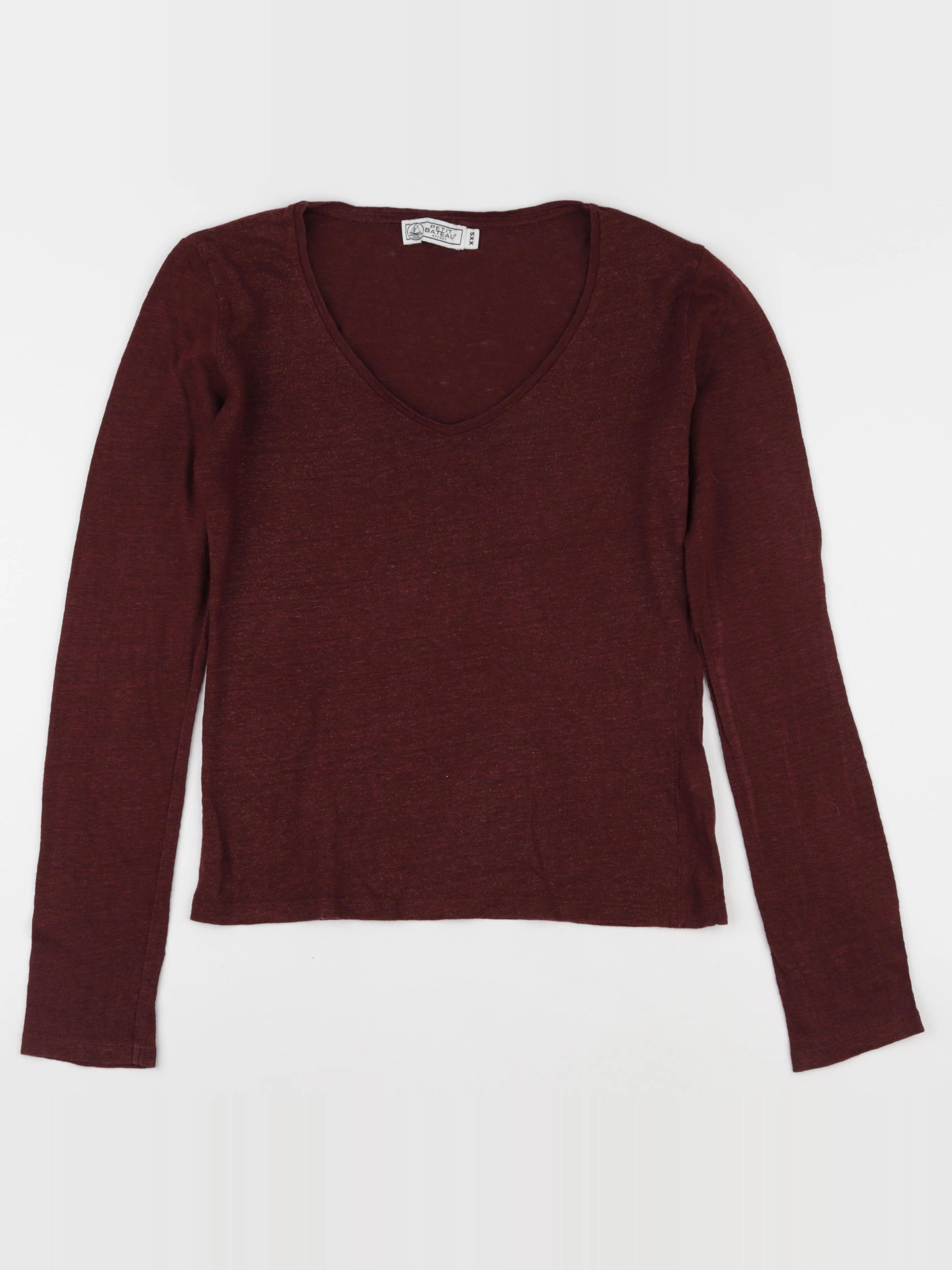 Petit Bateau - tee-shirt rouge - 10 ans