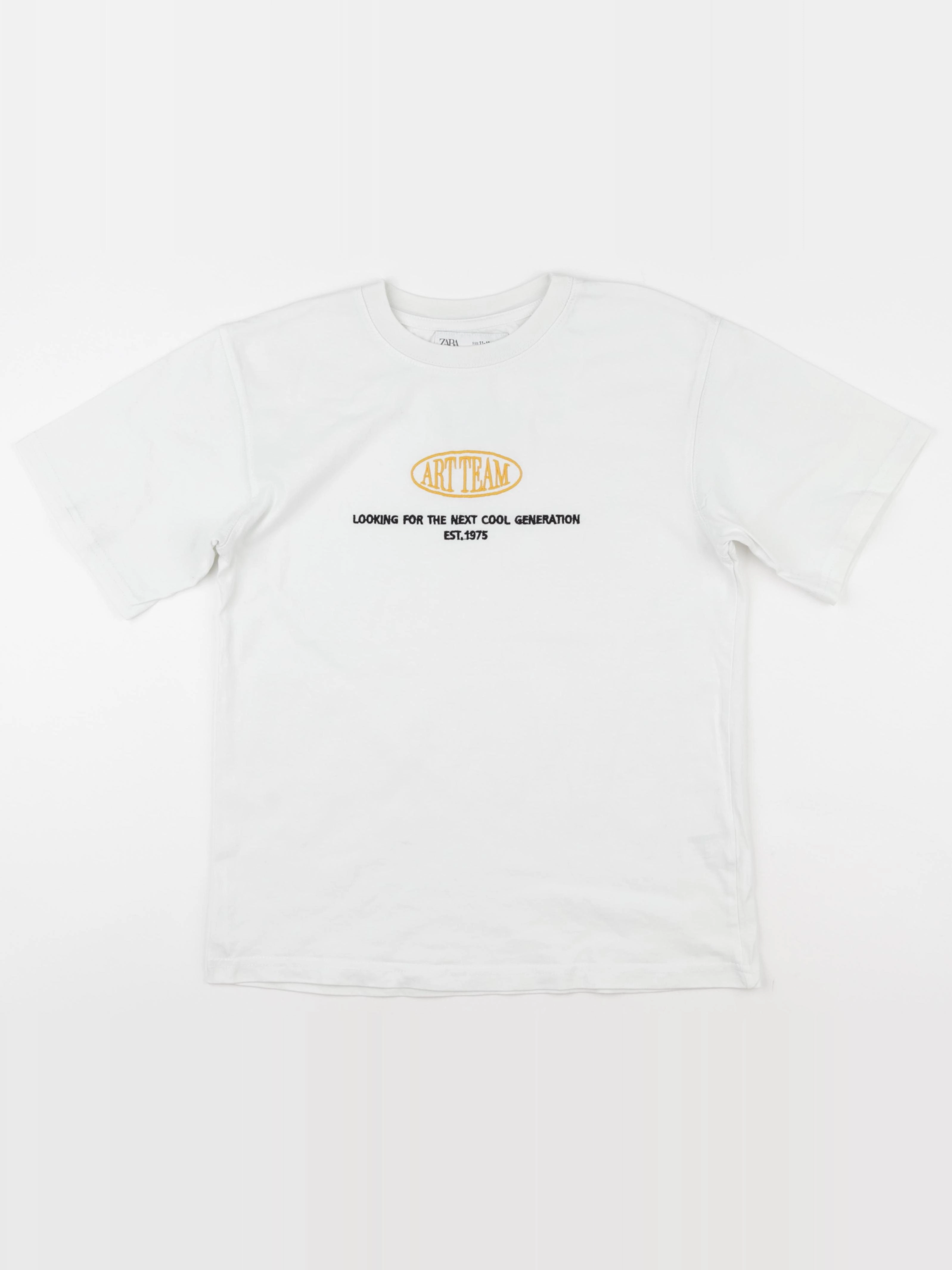 Zara - tee-shirt imprimé au dos blanc - 11/12 ans