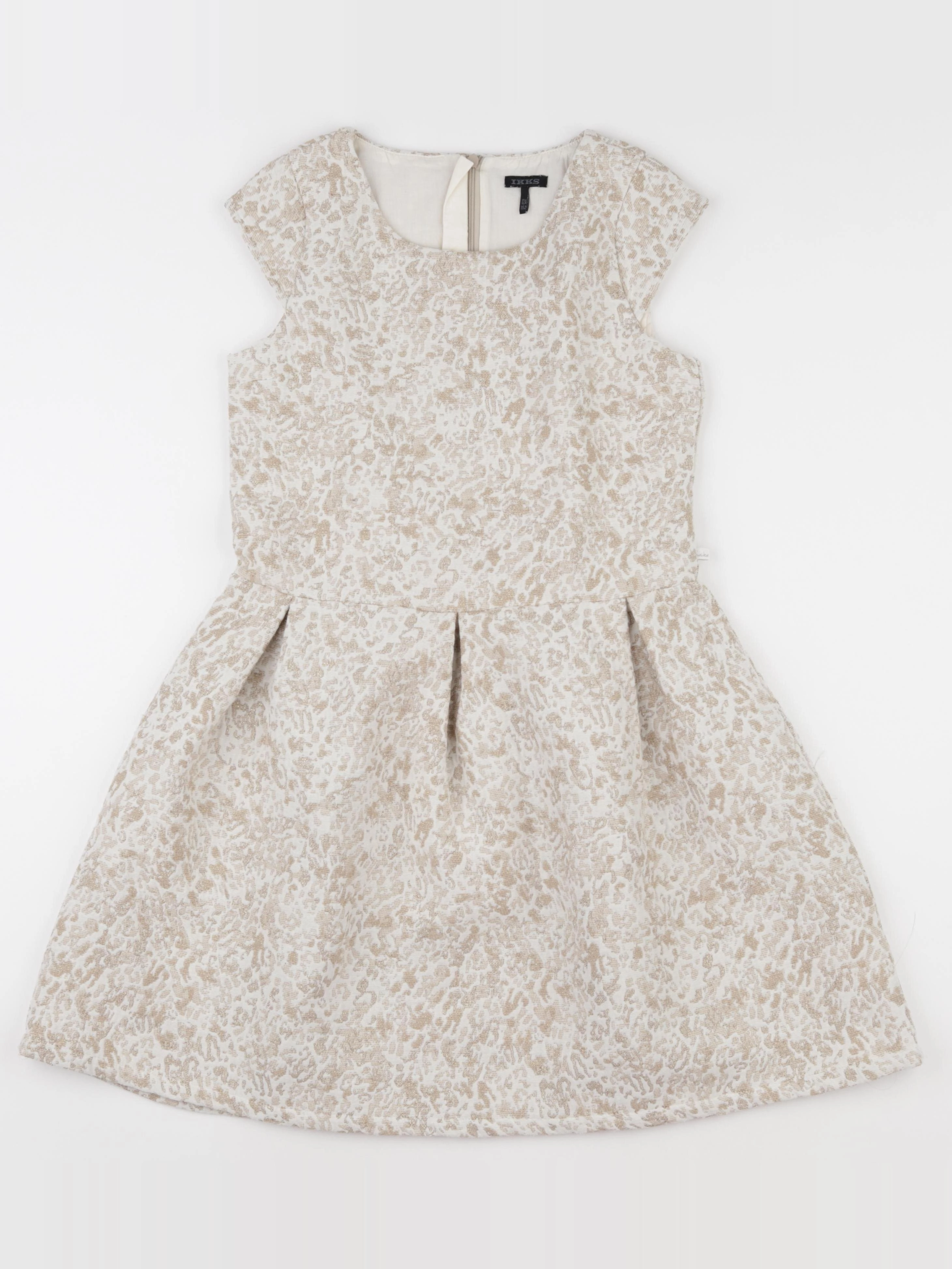 IKKS - robe beige, or - 12 ans