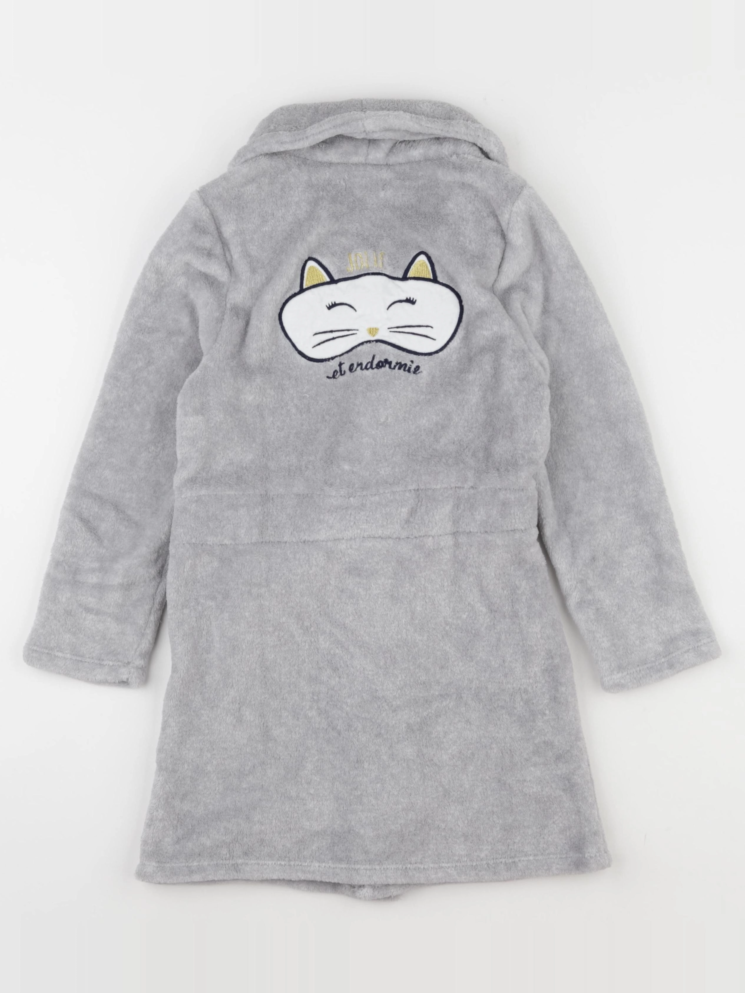 Vertbaudet - robe de chambre gris - 8 ans