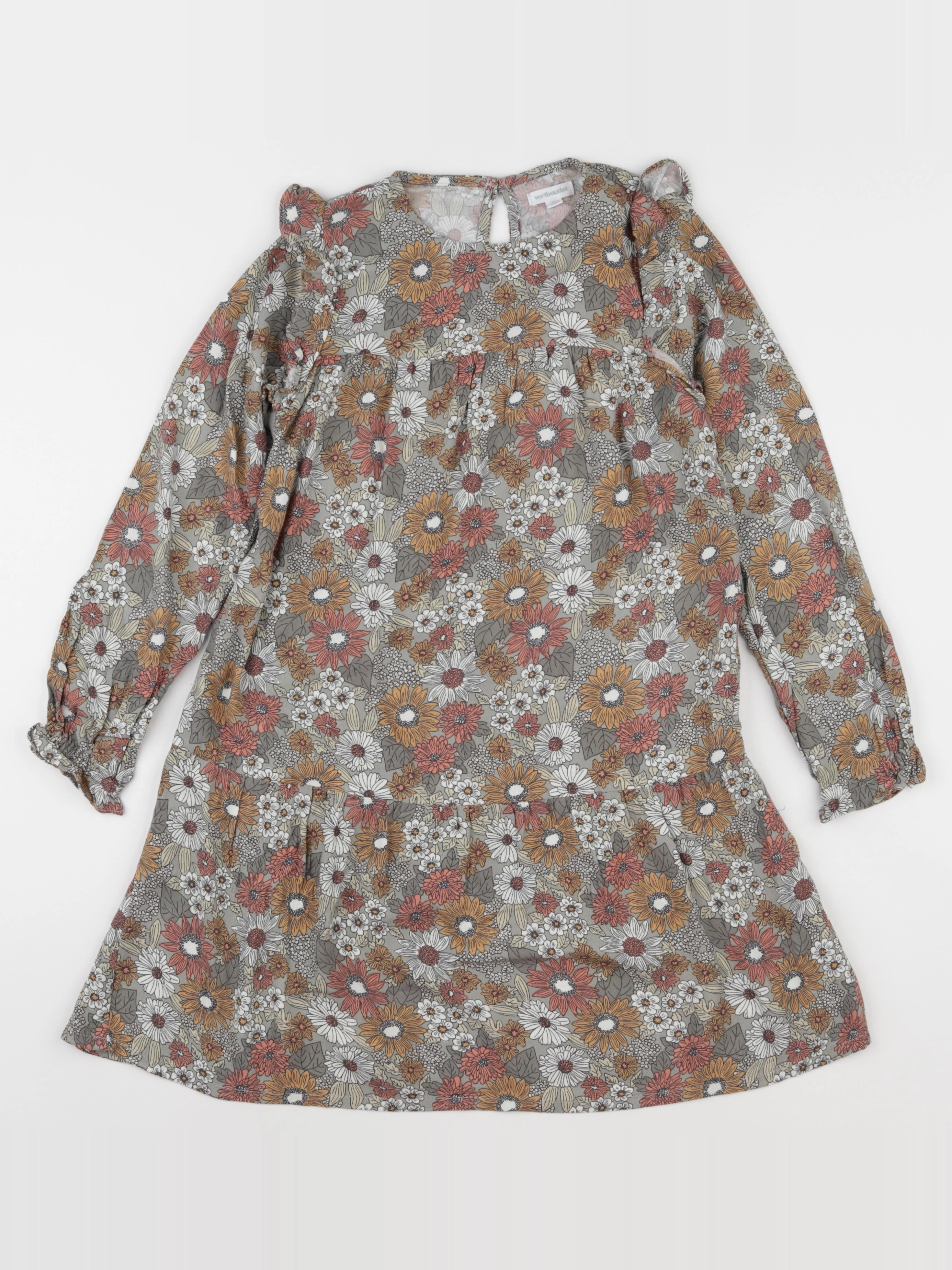 Vertbaudet - robe multicolore - 9 ans