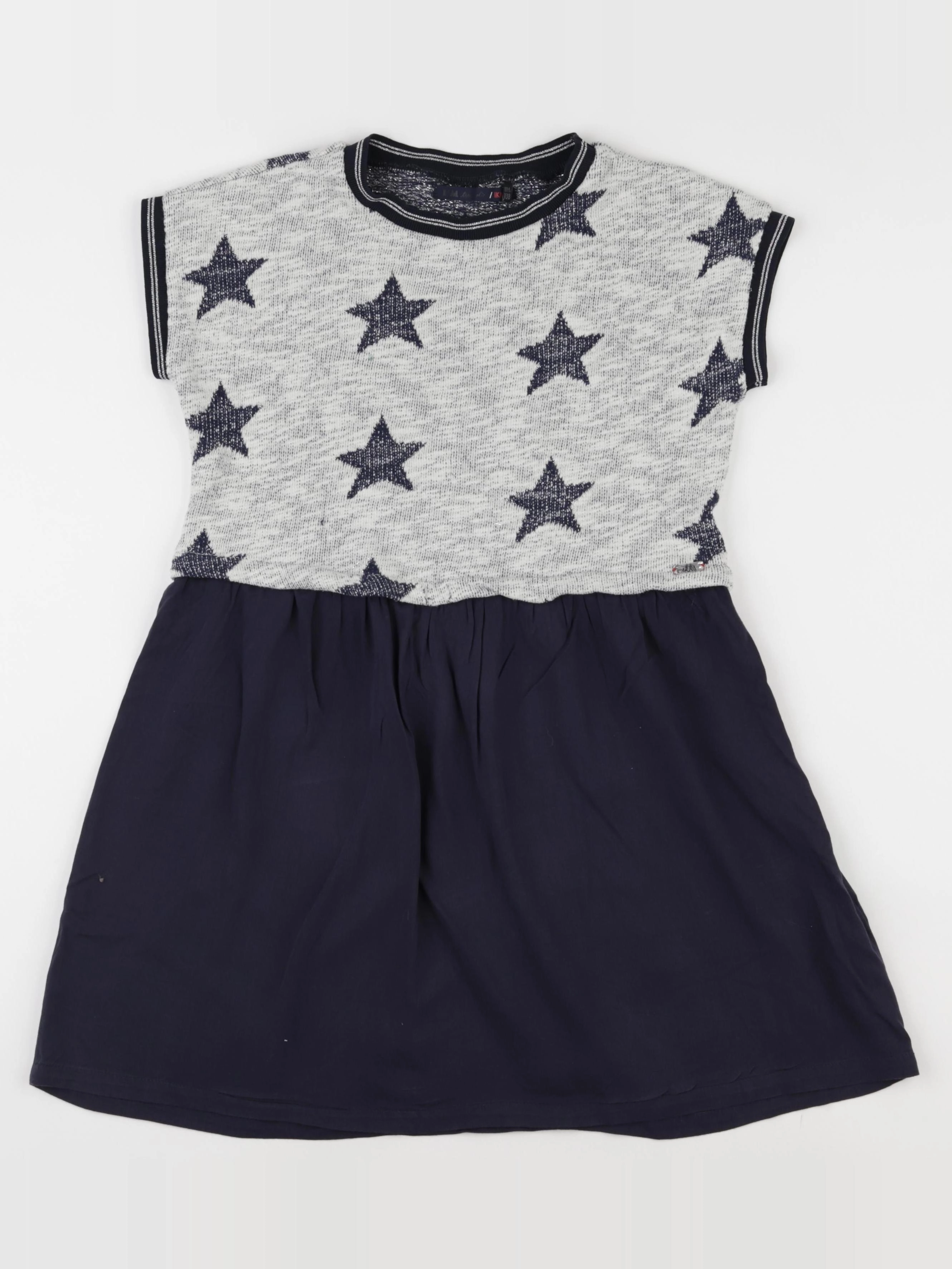 IKKS - robe bleu, argent - 10 ans
