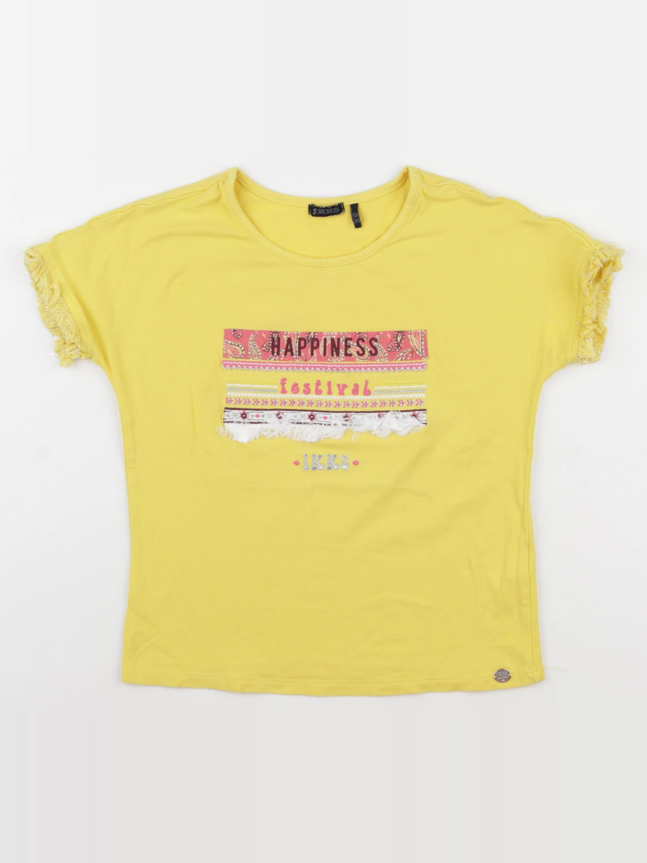 IKKS - tee-shirt jaune - 10 ans