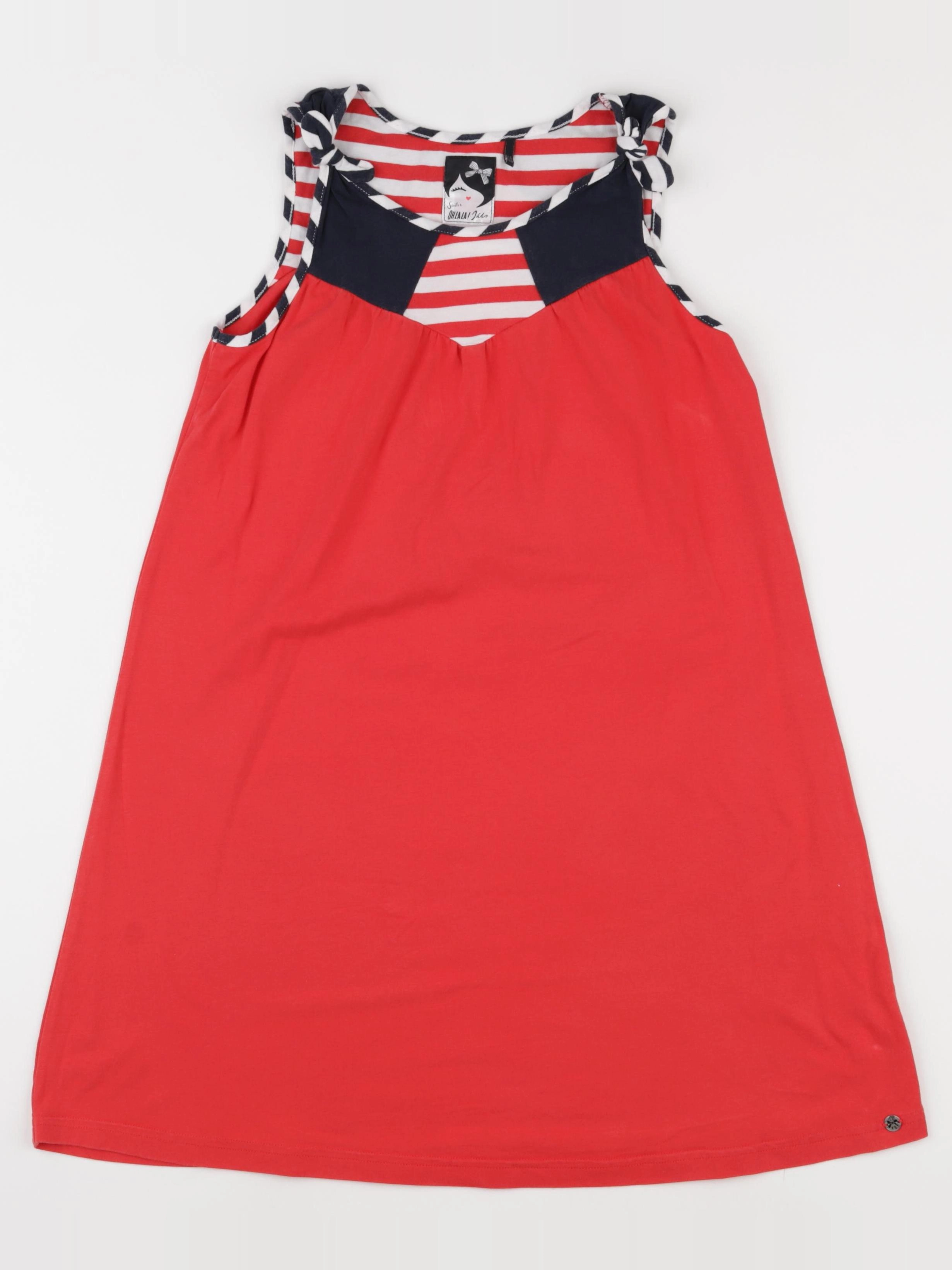 IKKS - robe bleu, rouge - 10 ans