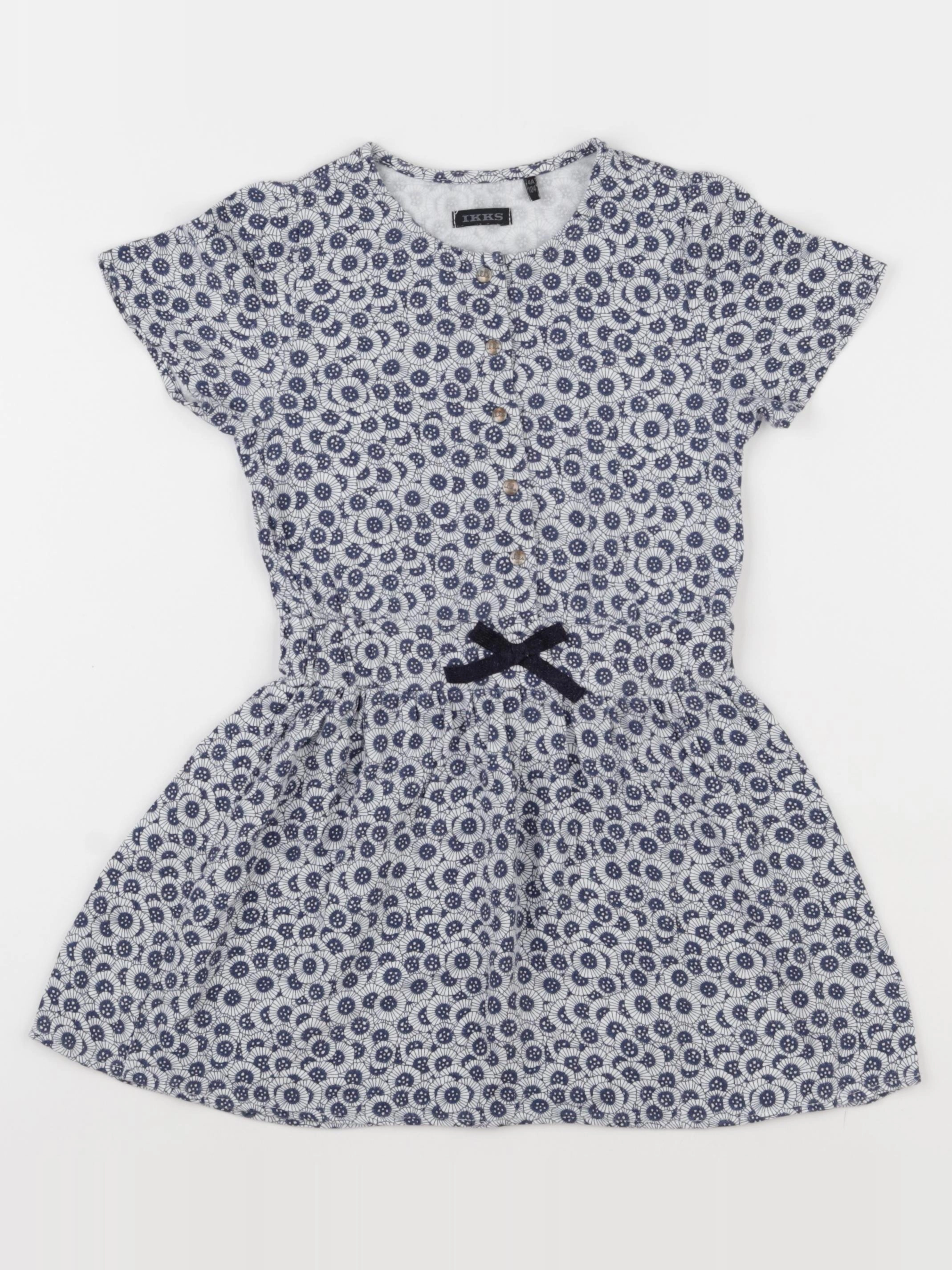 IKKS - robe bleu - 4 ans