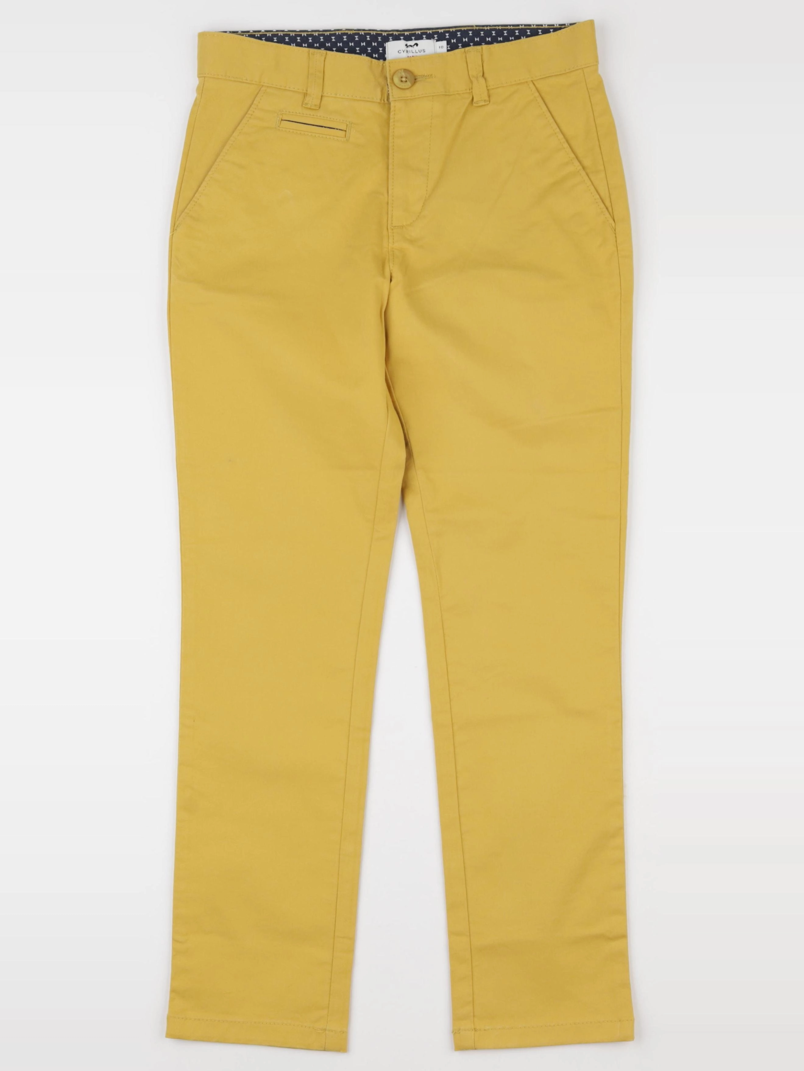 Cyrillus - pantalon jaune - 10 ans