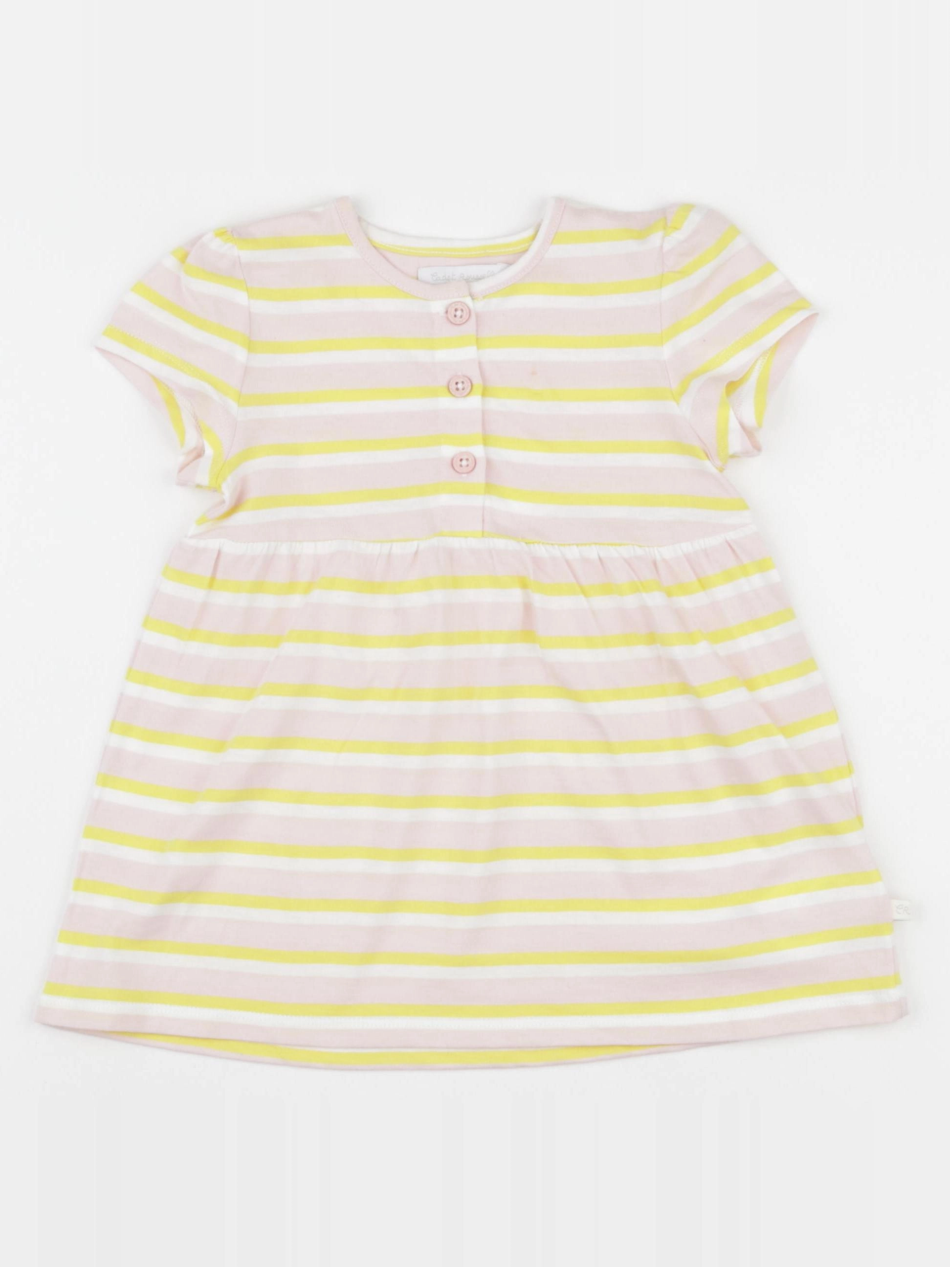 Cadet Rousselle - robe jaune, rose - 18 mois