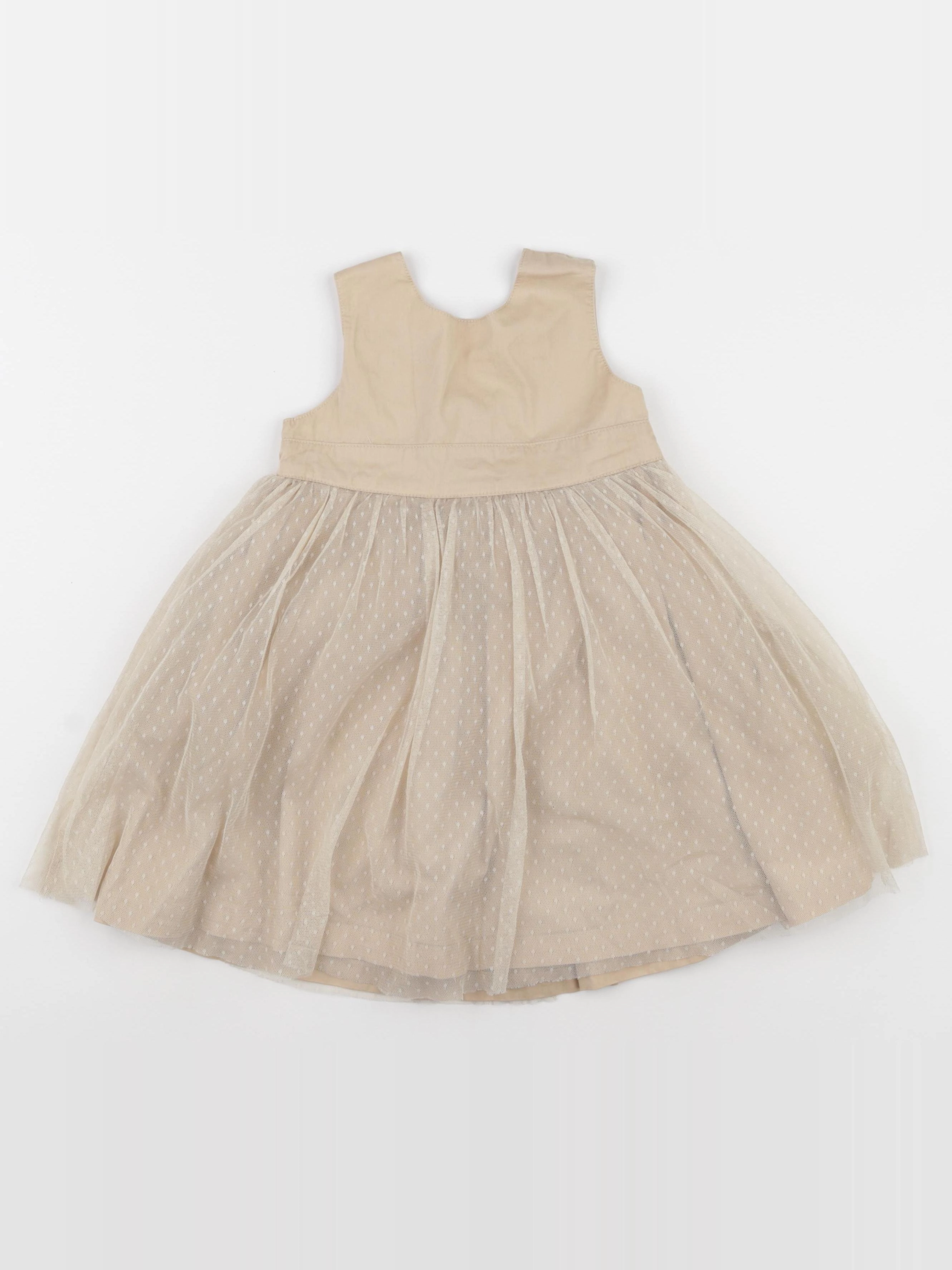 Vertbaudet - robe marron - 24 mois
