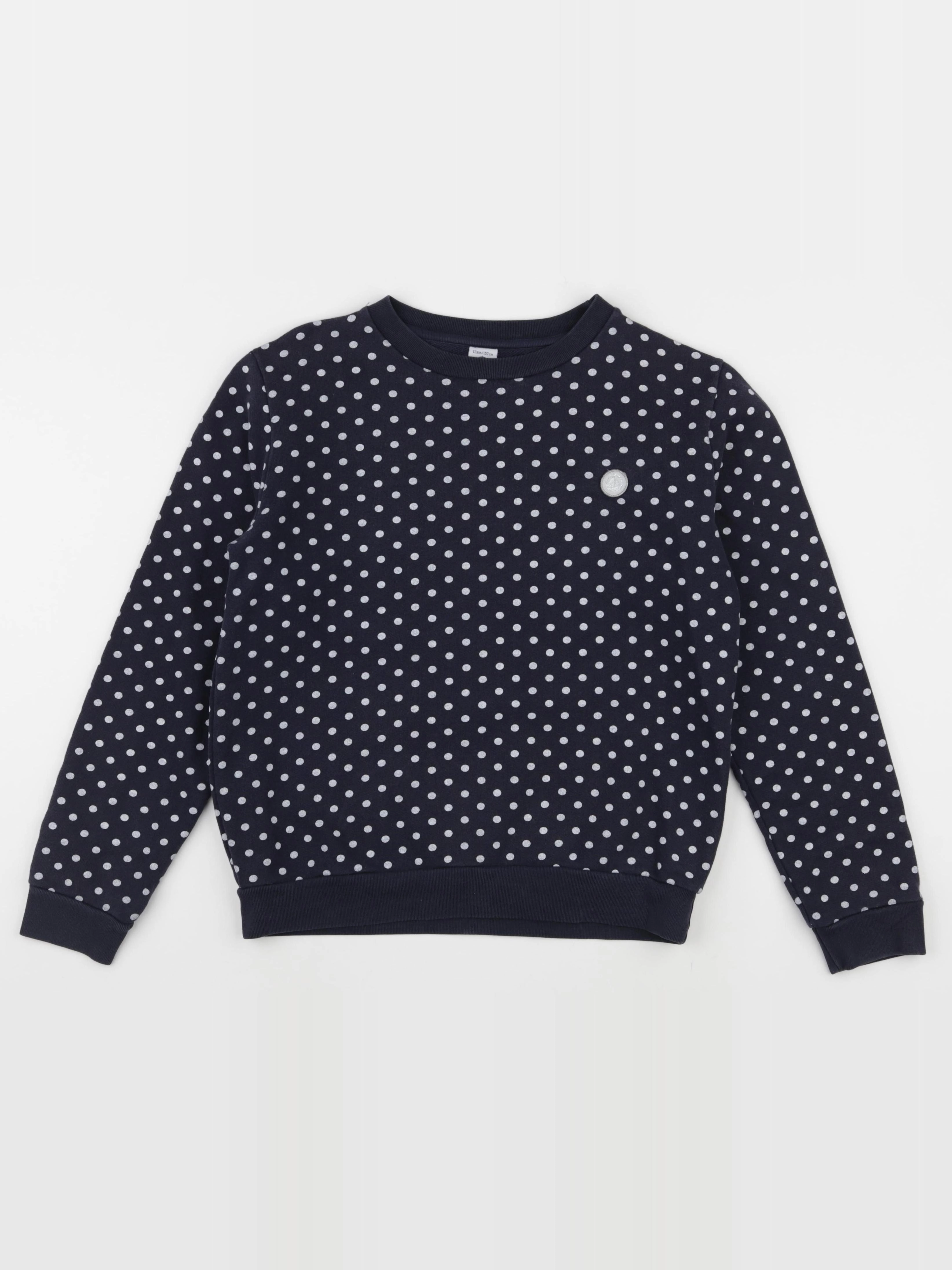 Petit Bateau - sweat bleu, argent - 12 ans
