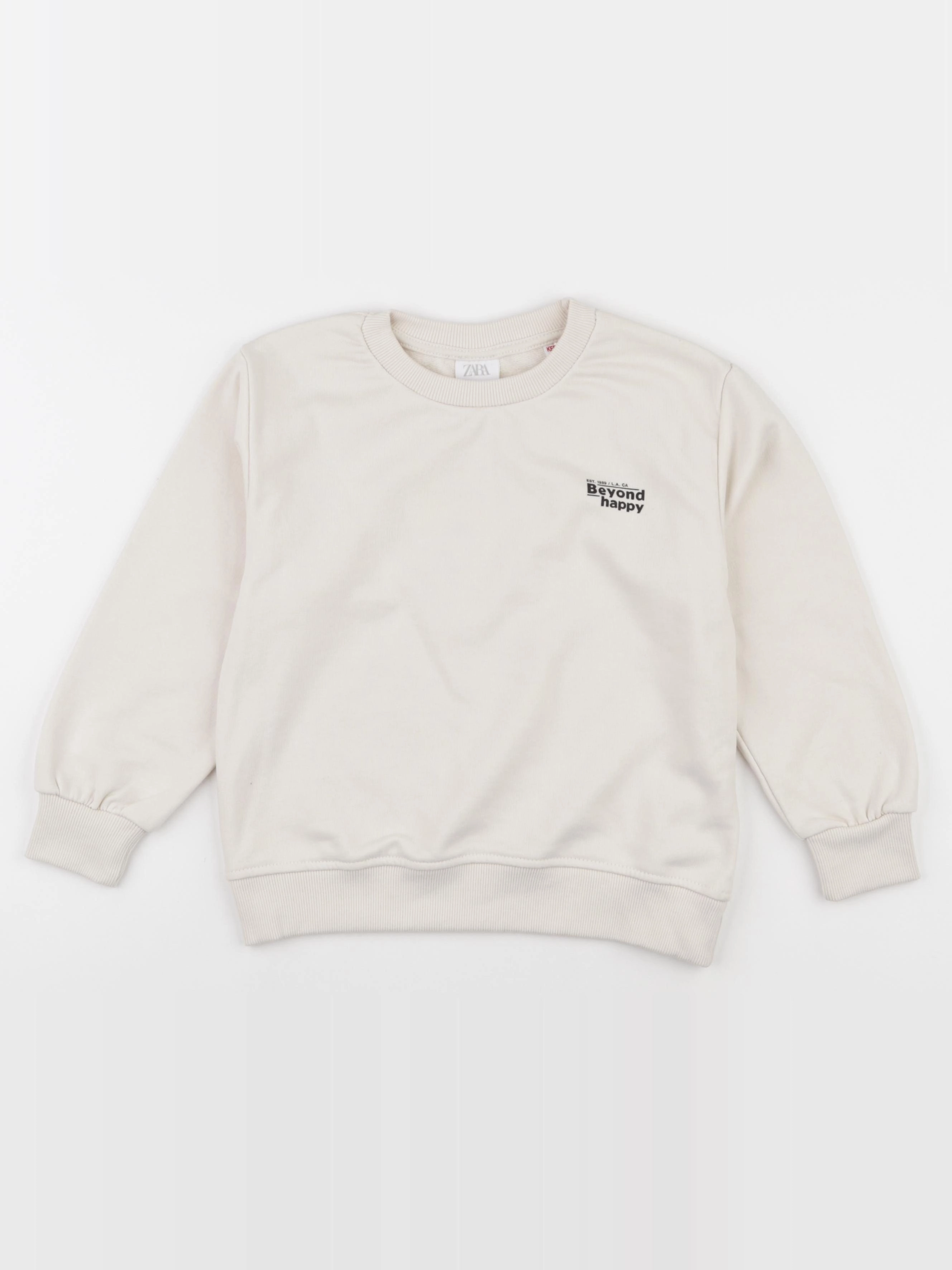 Zara - sweat beige - 5/6 ans