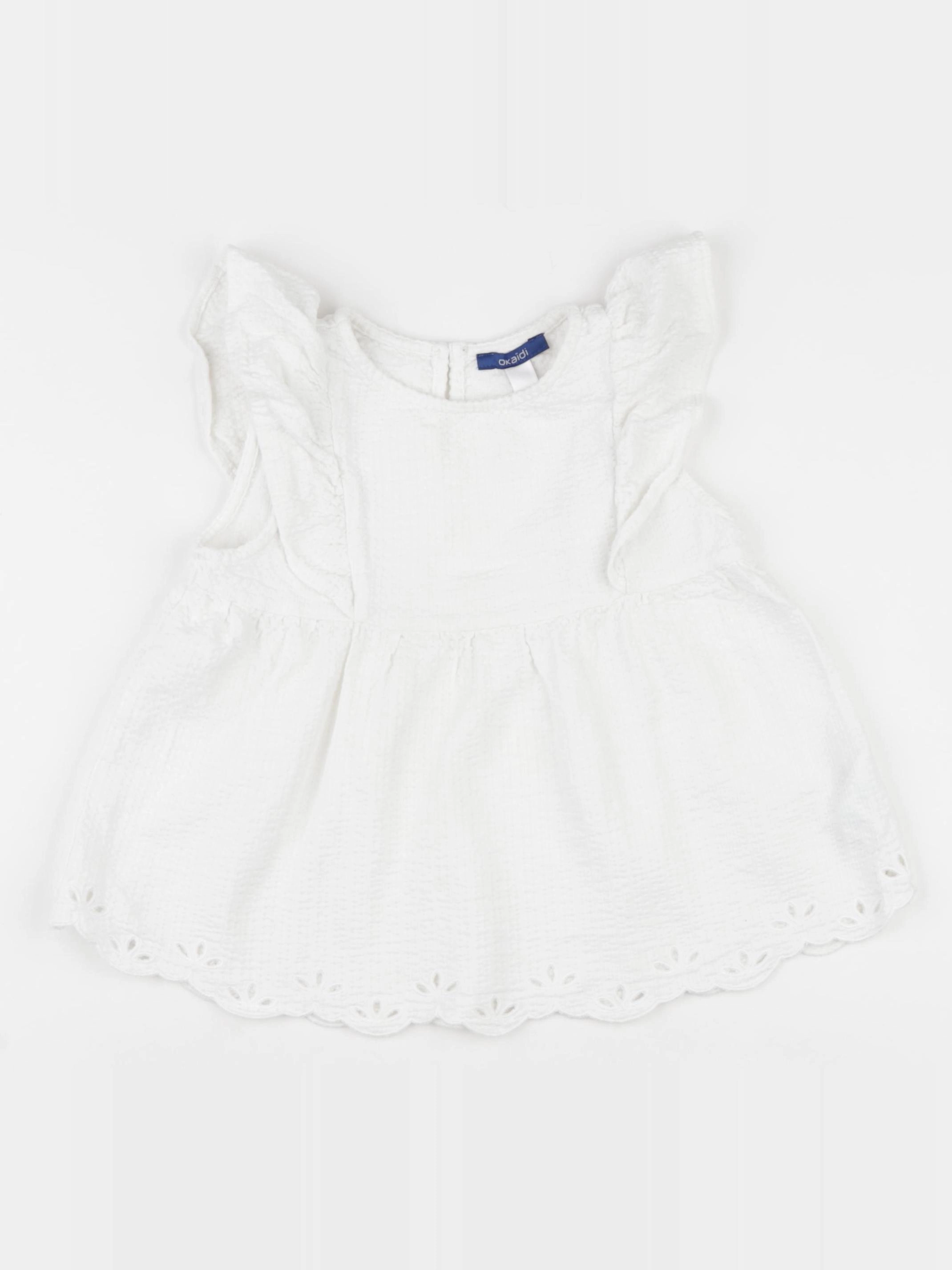 Okaidi - tee-shirt blanc - 5 ans
