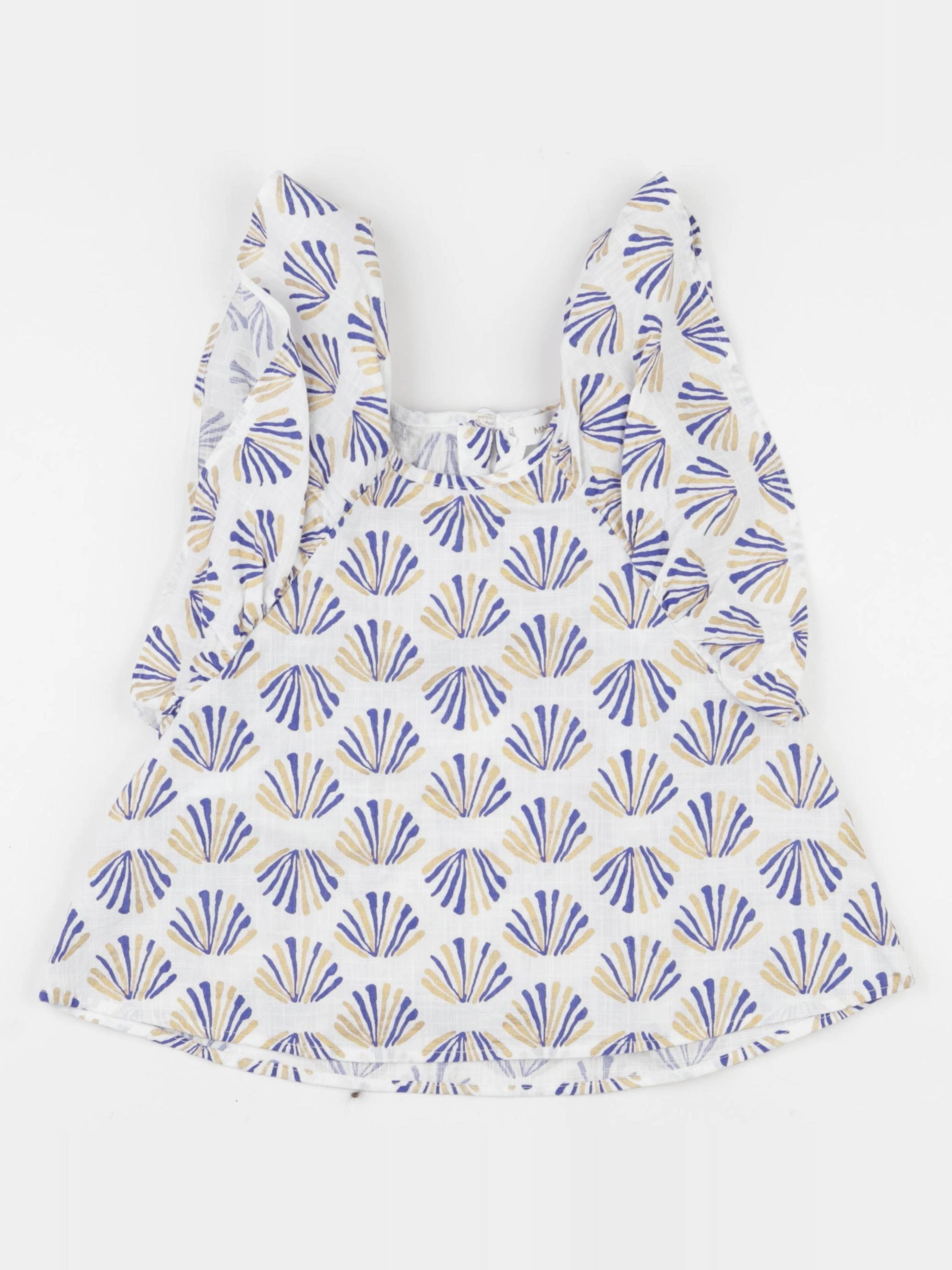 Mango - tee-shirt bleu - 8 ans