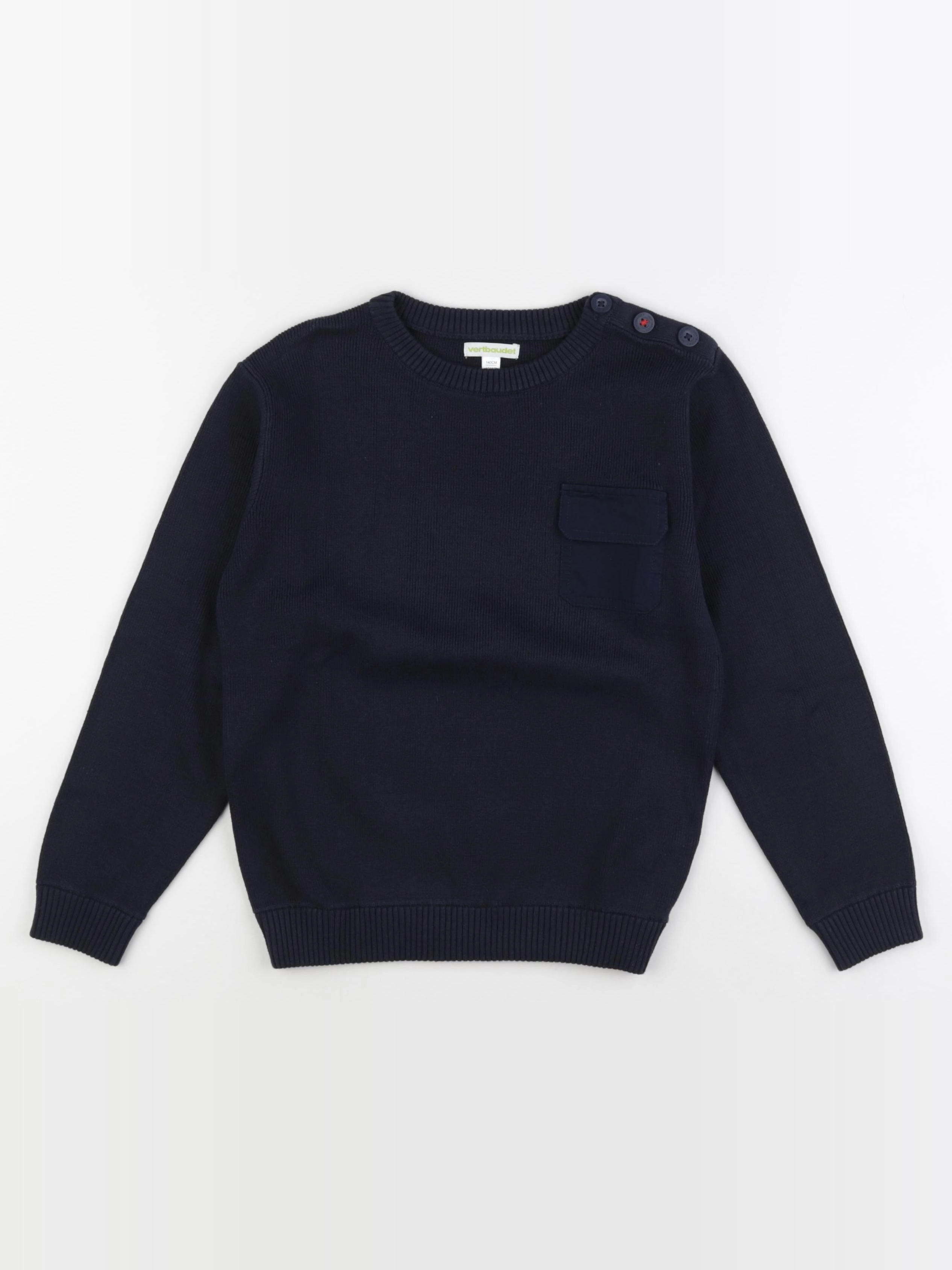 Vertbaudet - pull bleu - 10 ans