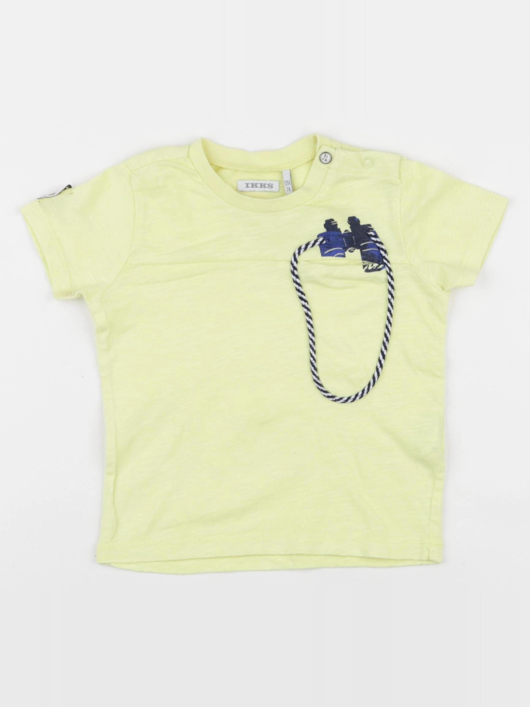 IKKS - tee-shirt jaune - 12 mois