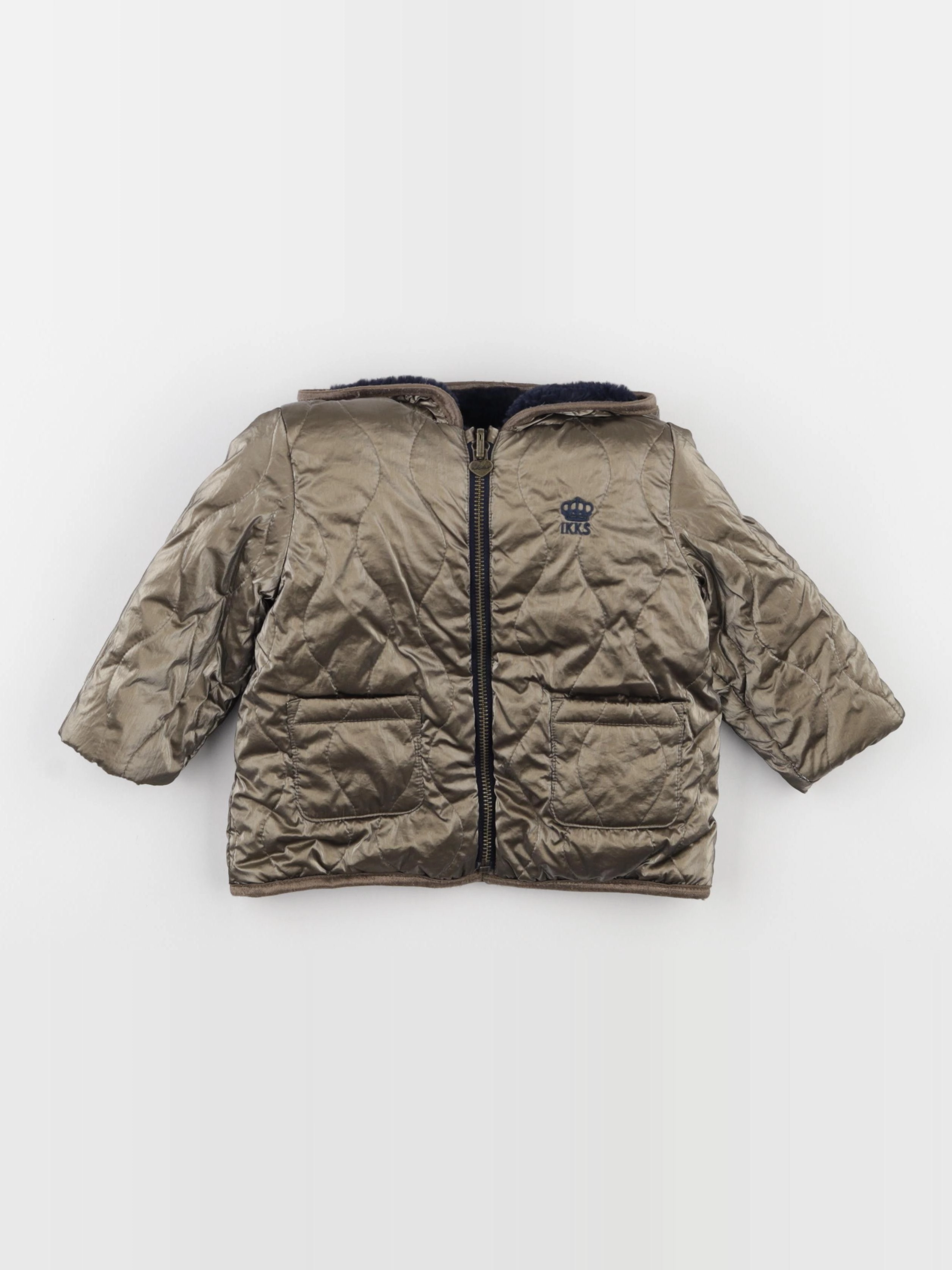 IKKS - doudoune réversible marron - 18 mois