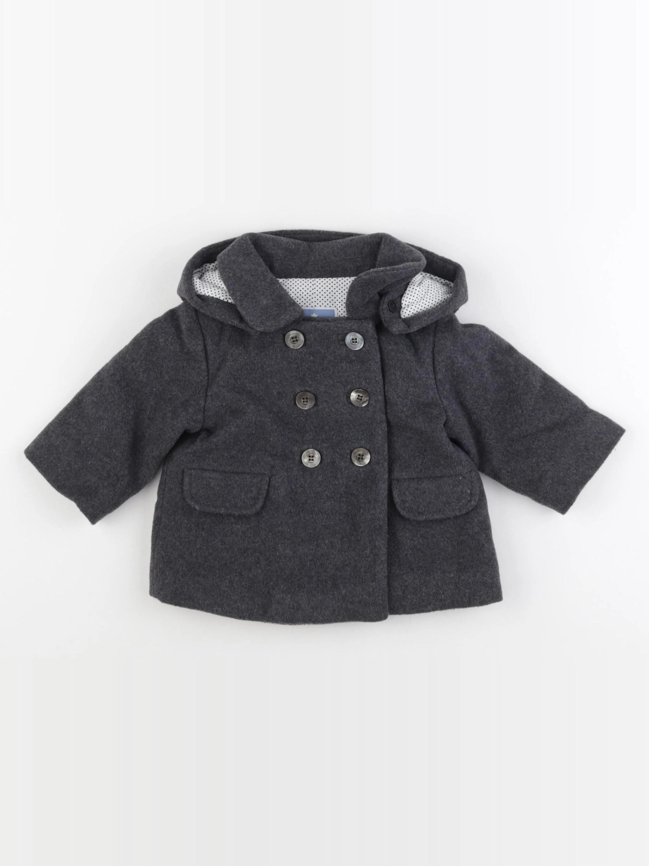 Jacadi - manteau gris - 6 mois