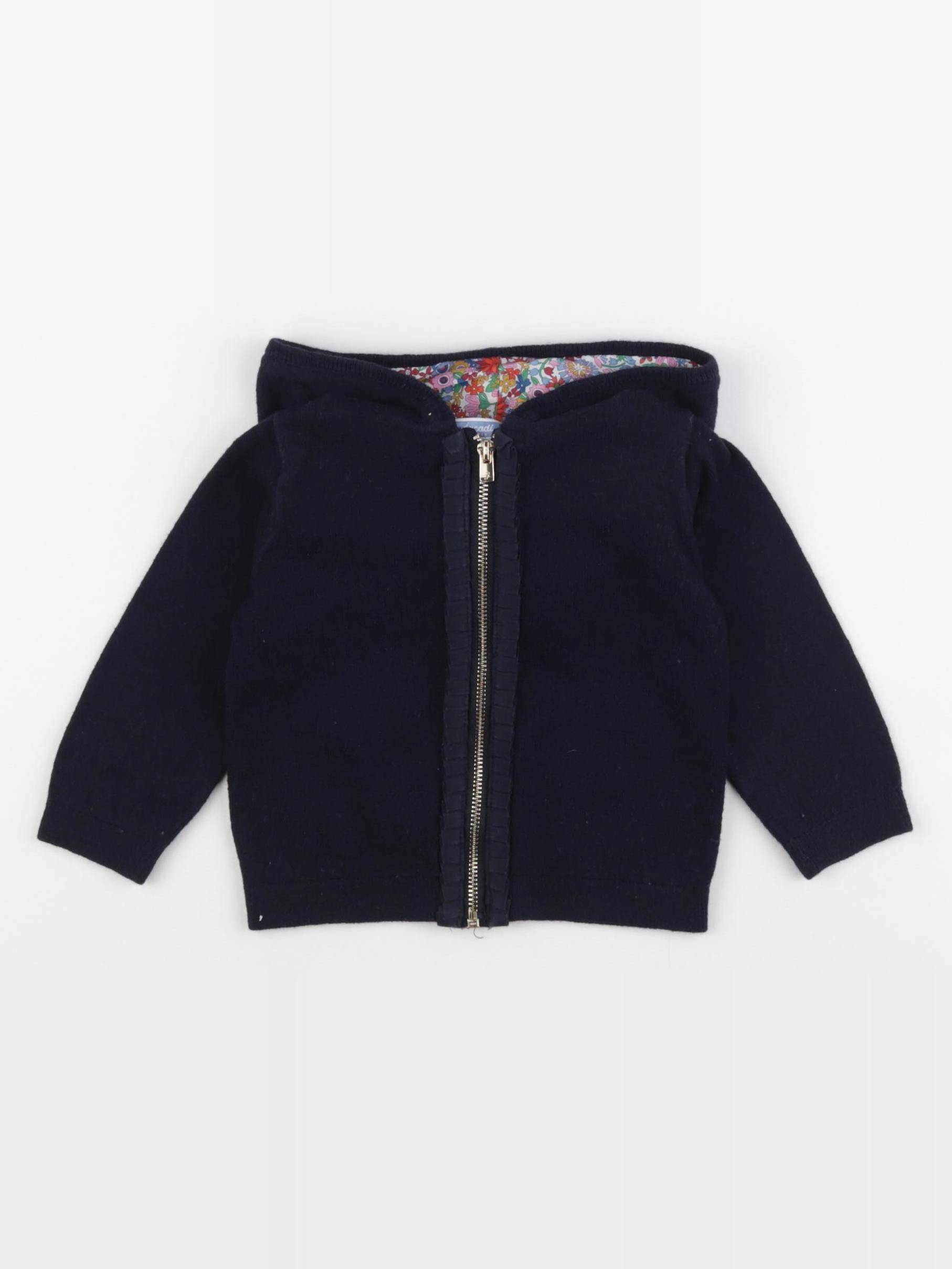 Jacadi - gilet bleu - 12 mois