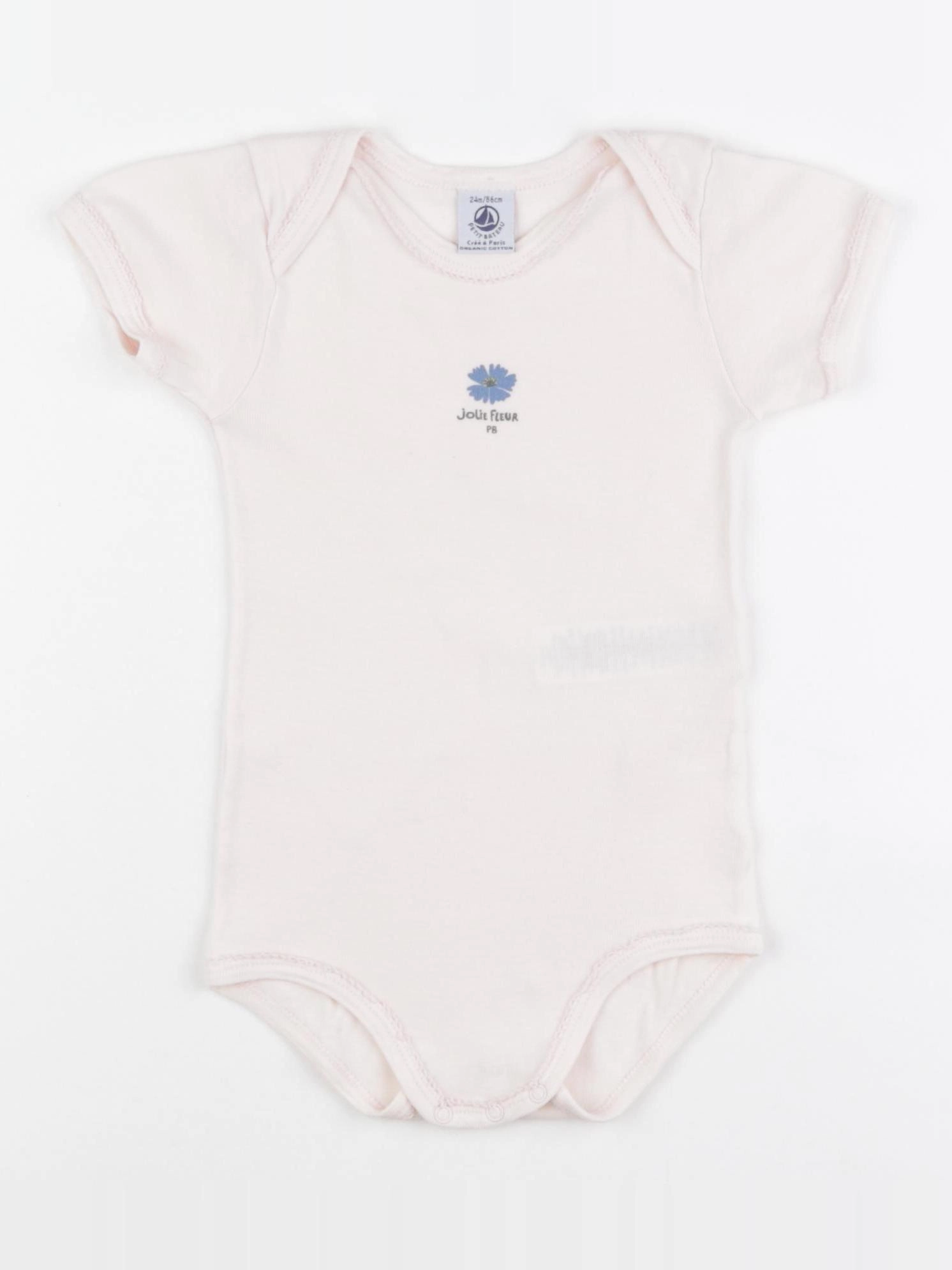 Petit Bateau - body rose - 24 mois