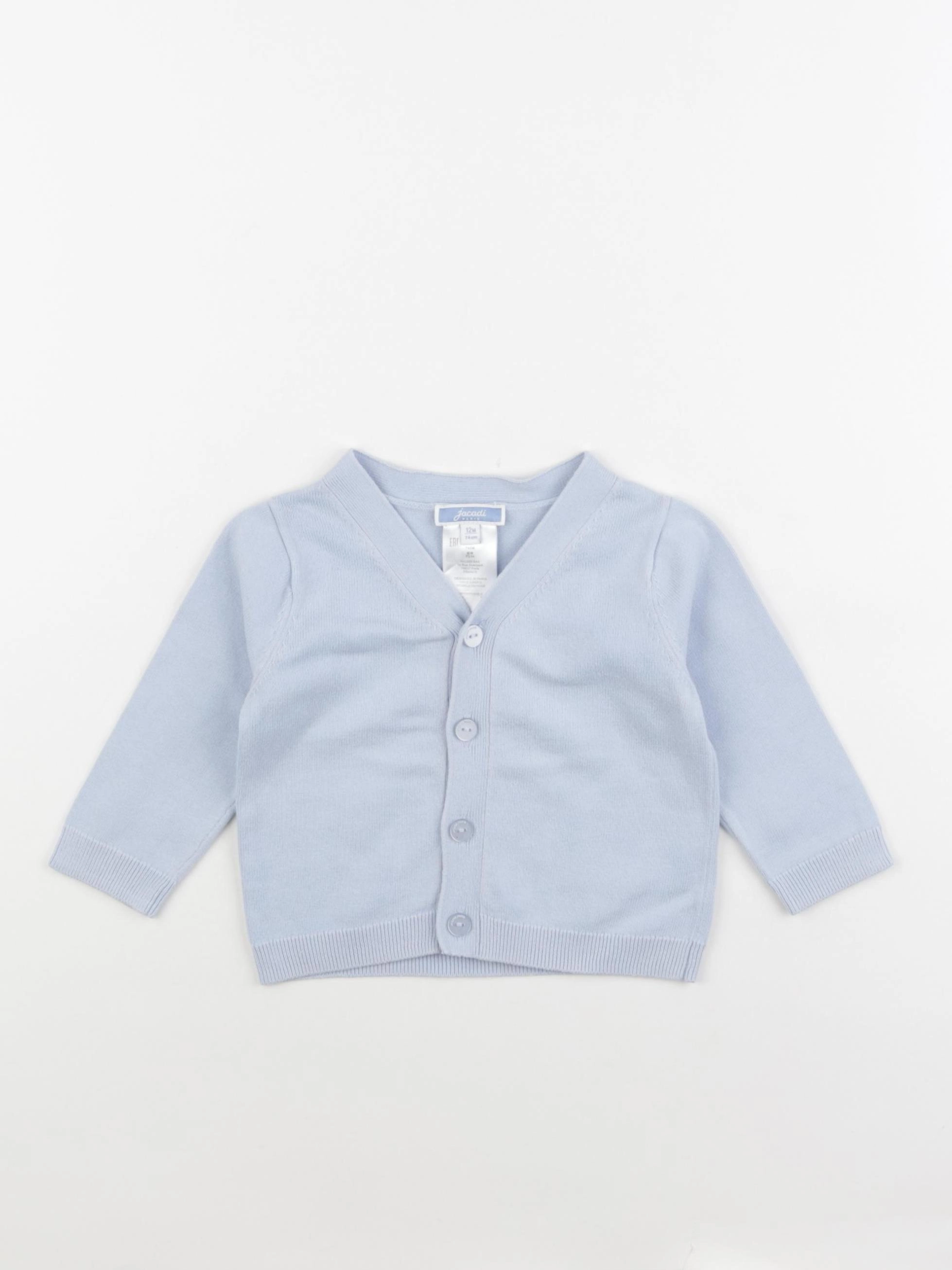 Jacadi - gilet bleu - 12 mois