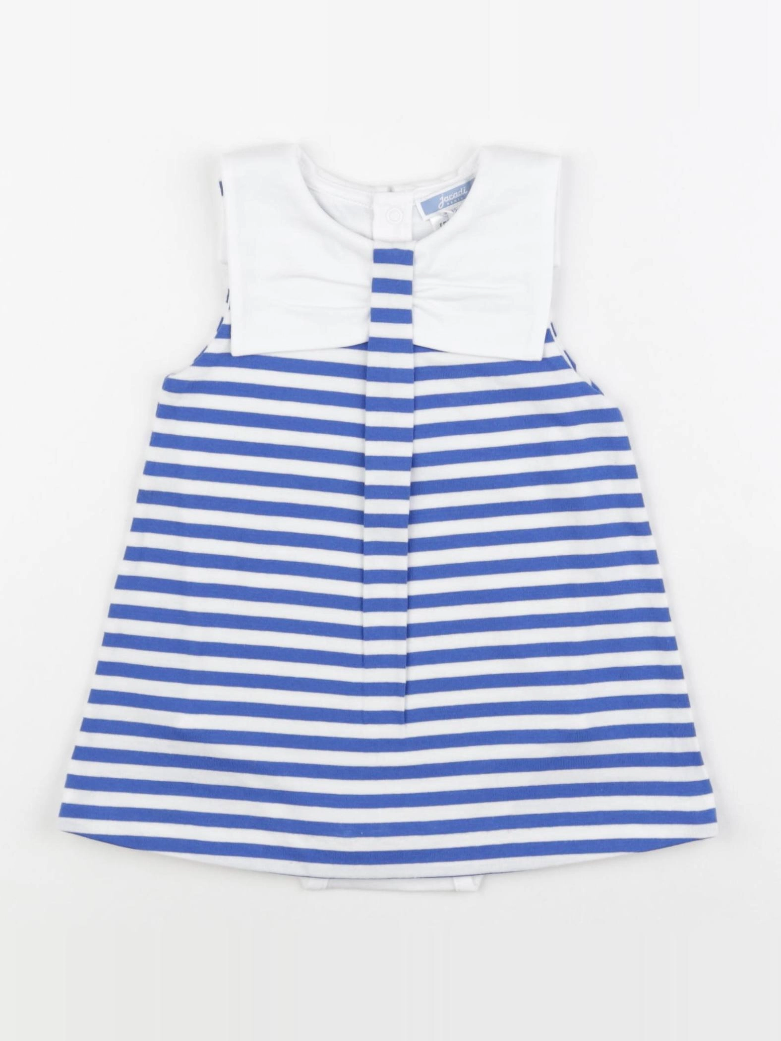 Jacadi - body robe blanc, bleu - 12 mois